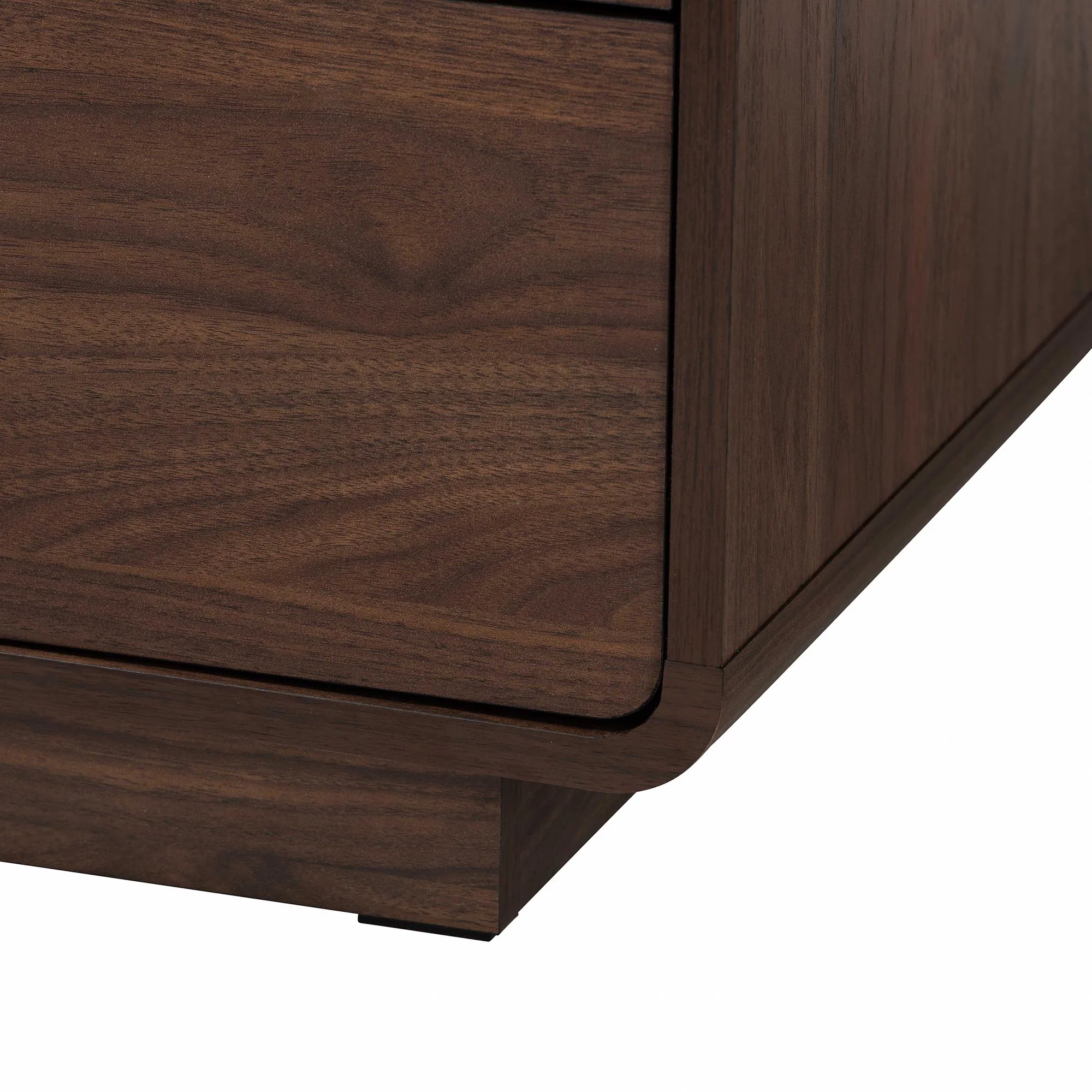 Baxton Studio Jenibelle Classic Walnut Brown Wood 5-Drawer Chest with Rattan Drawer - Image 7