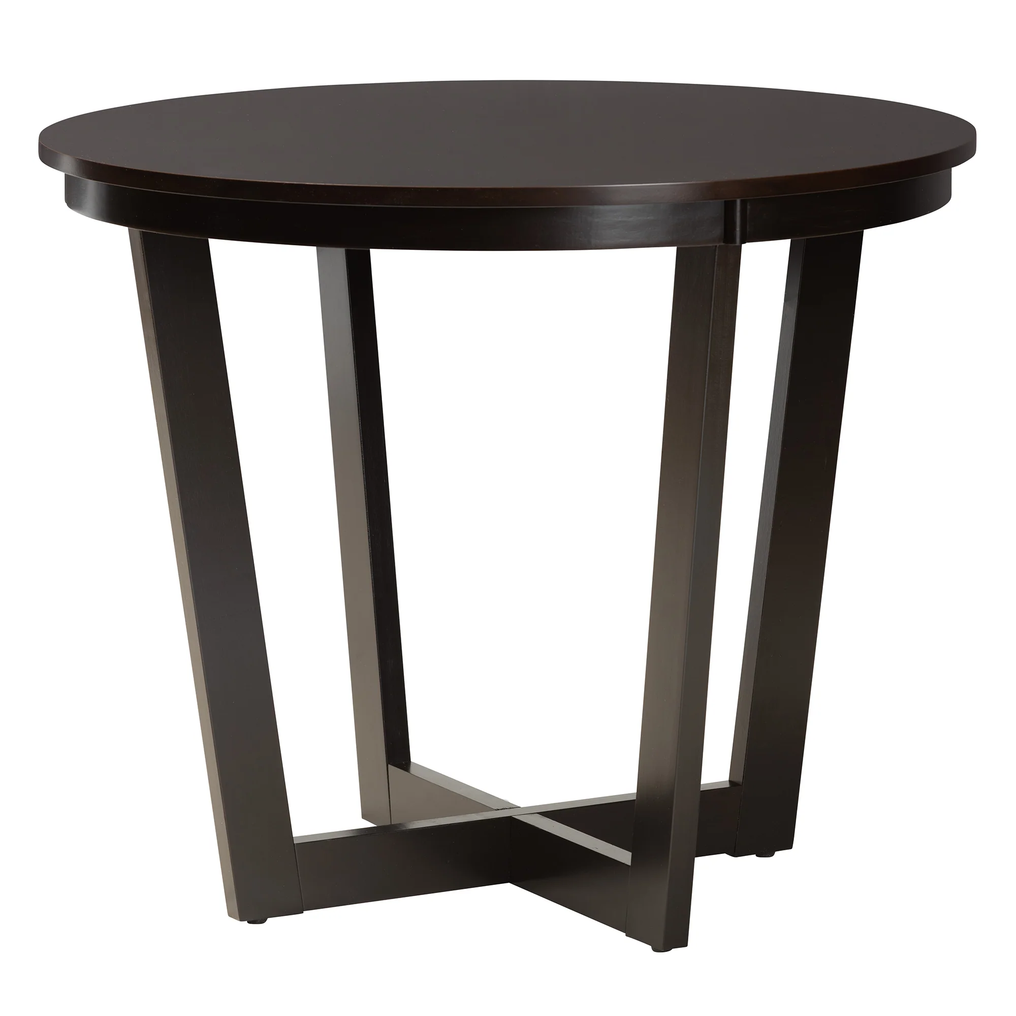 Baxton Studio Kala Modern Beige Fabric and Dark Brown Finished Wood 5-Piece Dining Set - Image 6