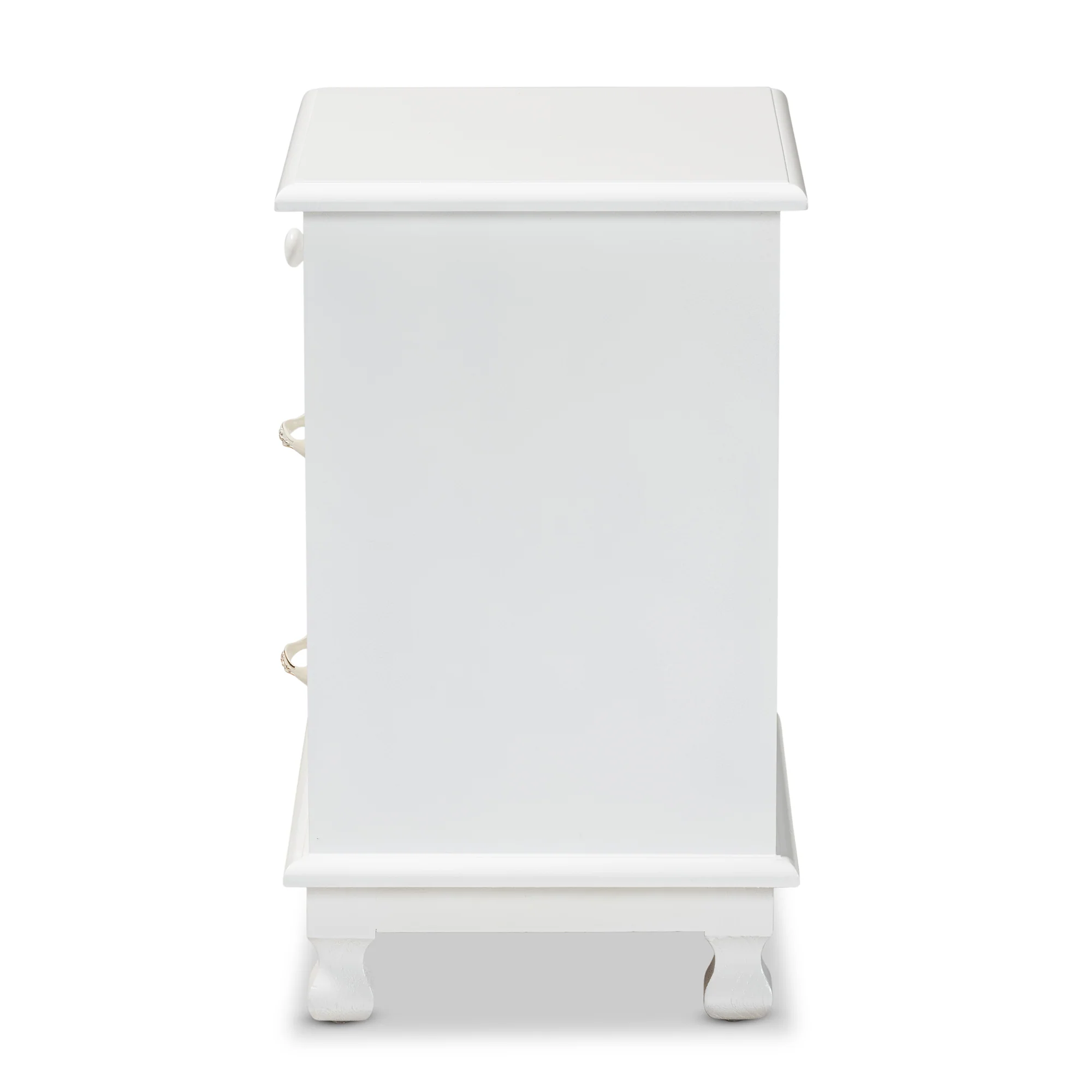 Baxton Studio Layton Classic and Traditional White Finished Wood 3-Drawer End Table - Image 7