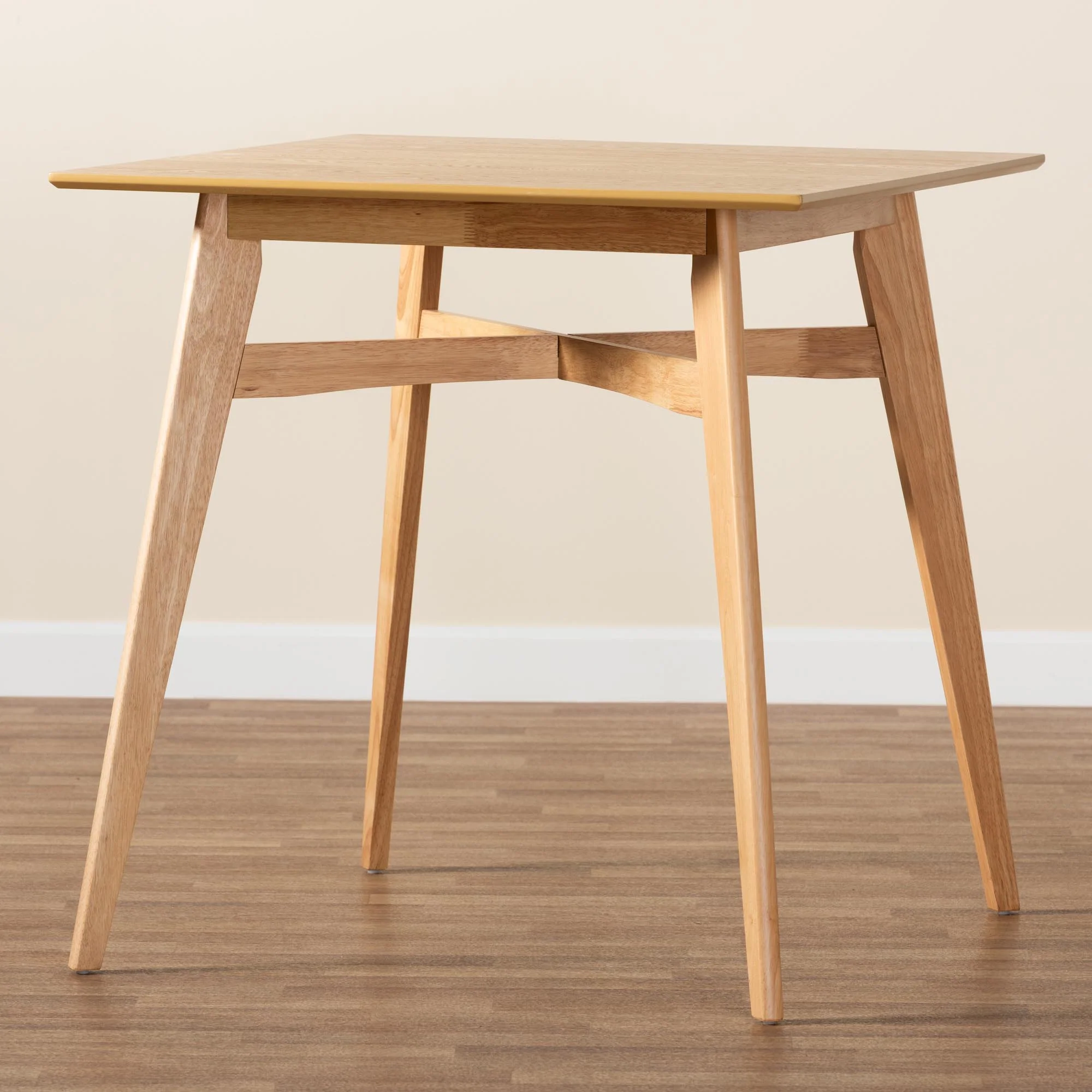 Baxton Studio Leena Mid-Century Modern Black Finished Wood Counter Height Pub Table - Image 15