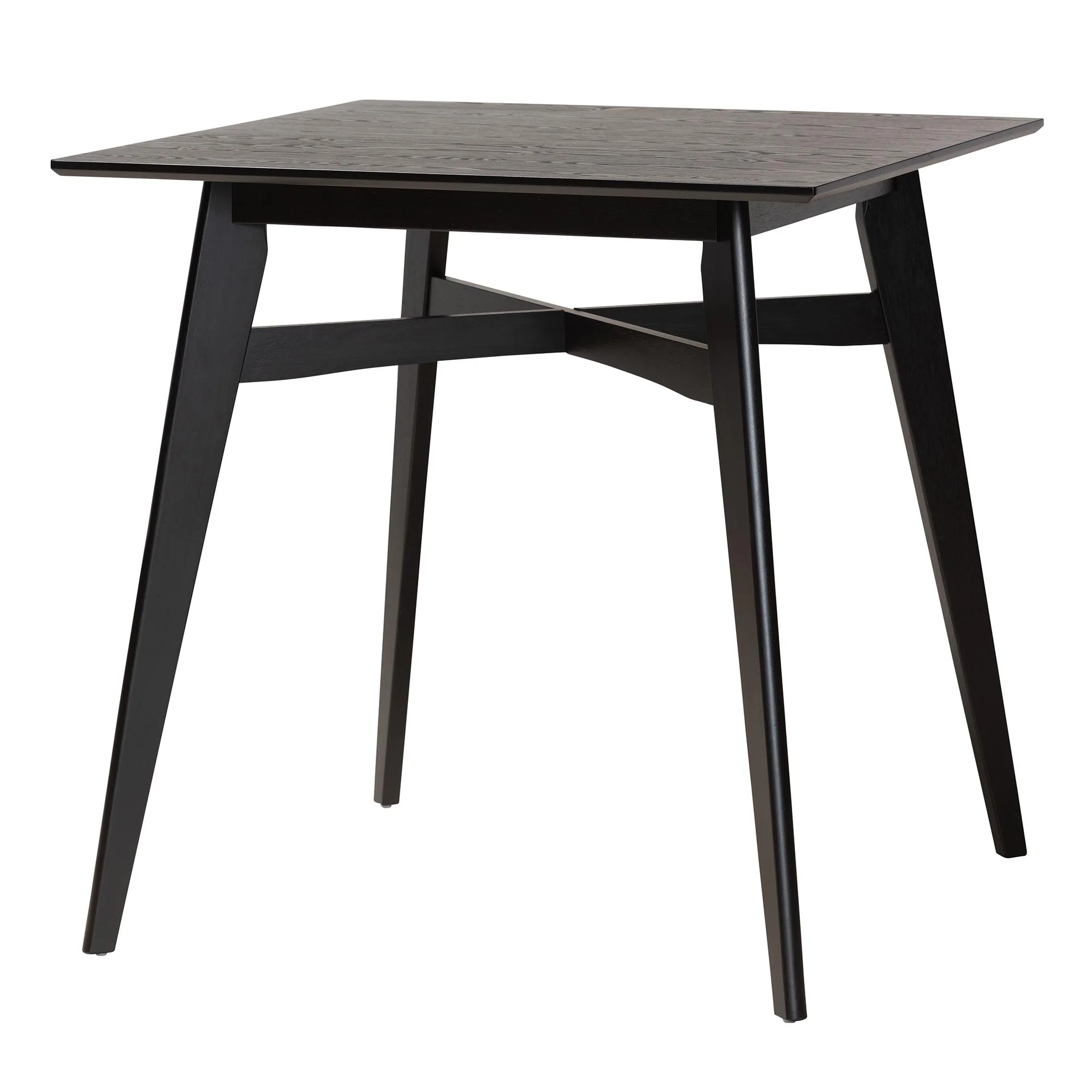 Baxton Studio Leena Mid-Century Modern Black Finished Wood Counter Height Pub Table - Image 2