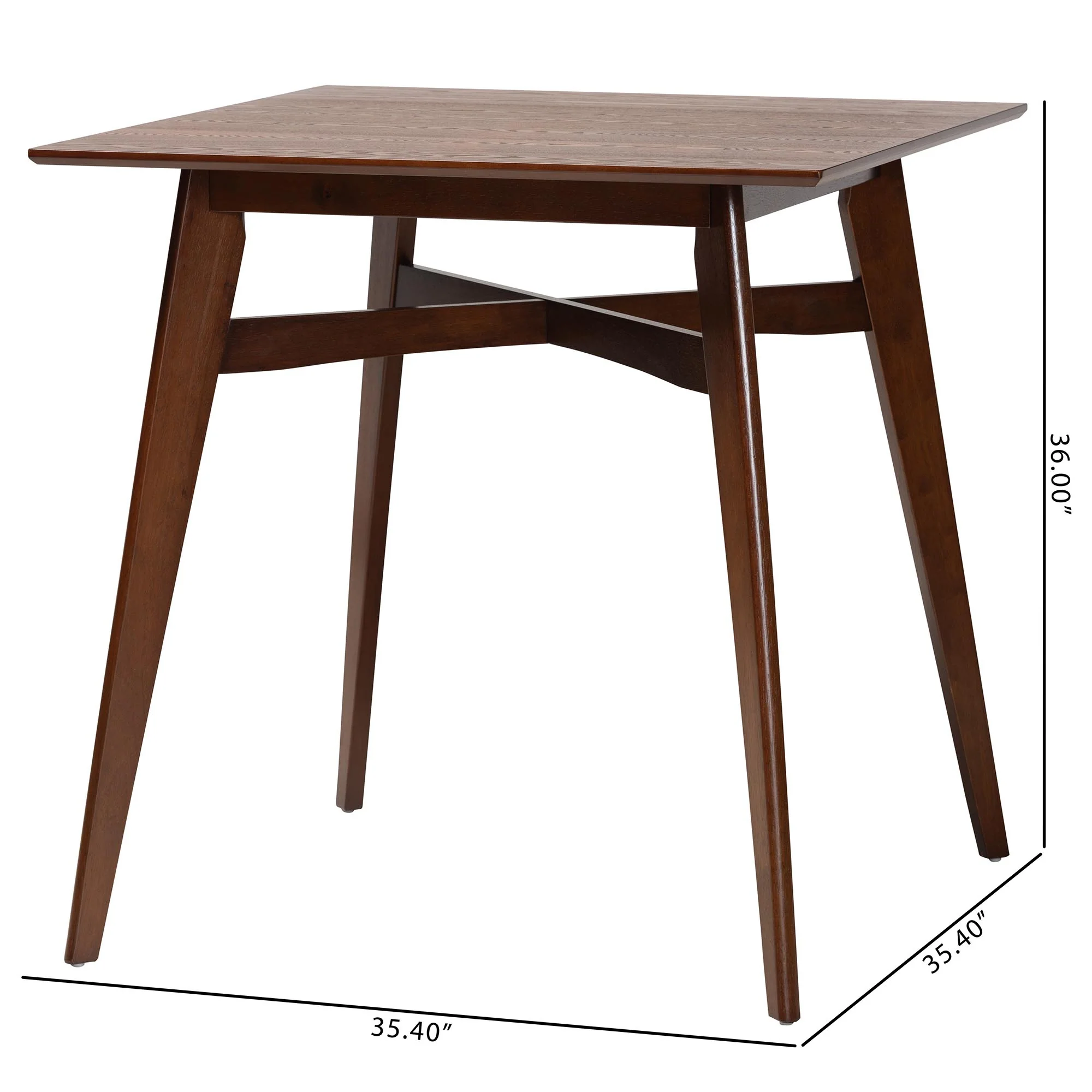 Baxton Studio Leena Mid-Century Modern Black Finished Wood Counter Height Pub Table - Image 24