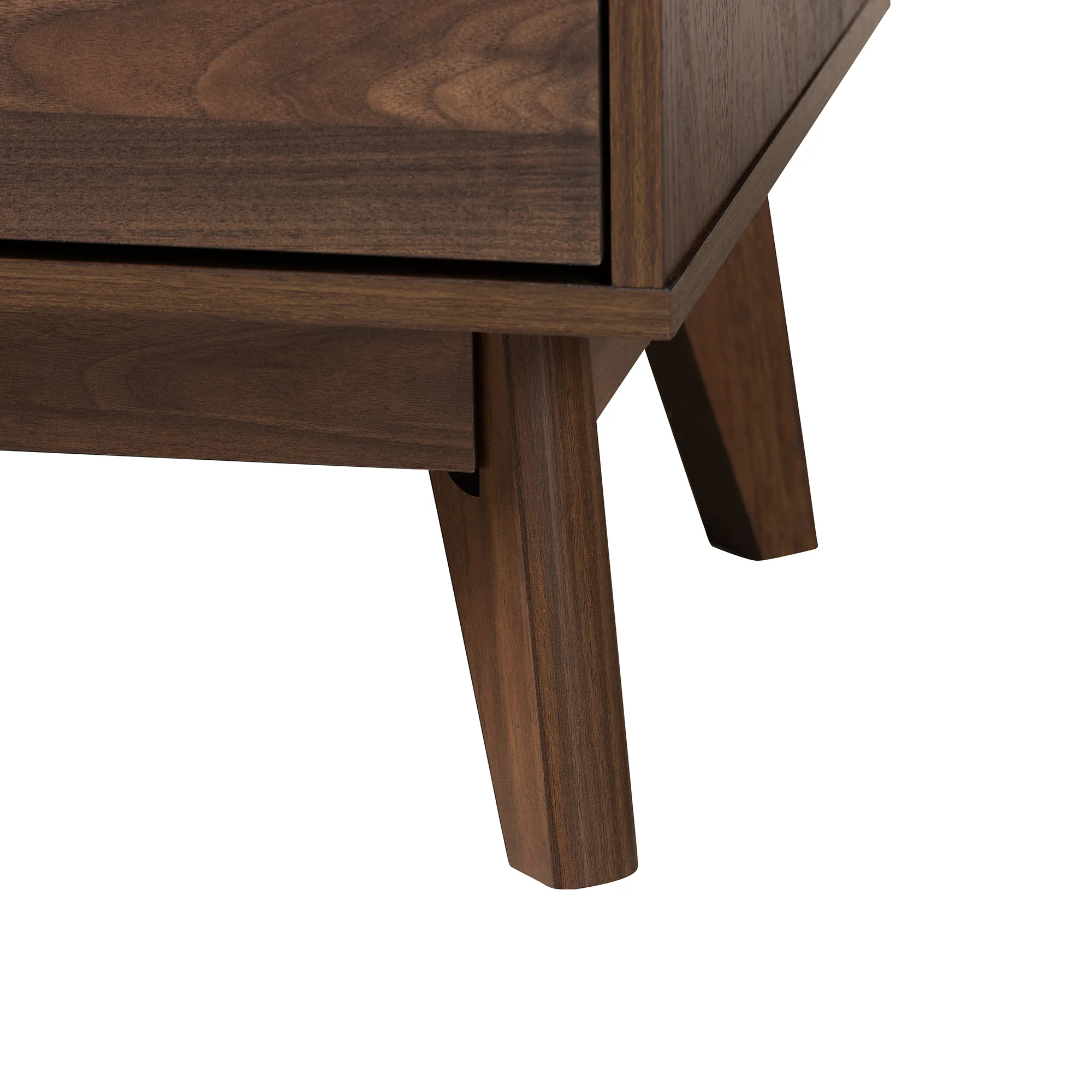 Baxton Studio Lena Mid-Century Modern Walnut Brown Finished Wood 3-Piece Storage Set - Image 6