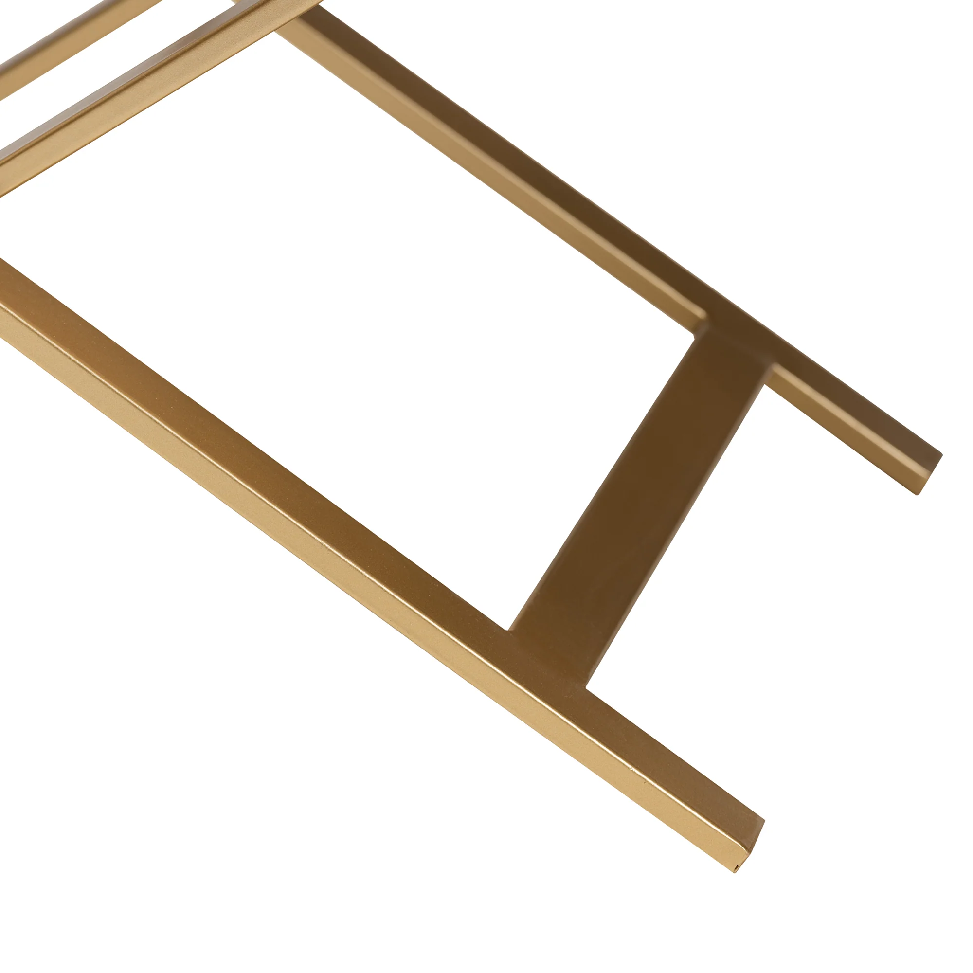 Baxton Studio Lilibet Modern Glam and Luxe White Finished Wood and Gold Metal 1-Drawer End Table - Image 7