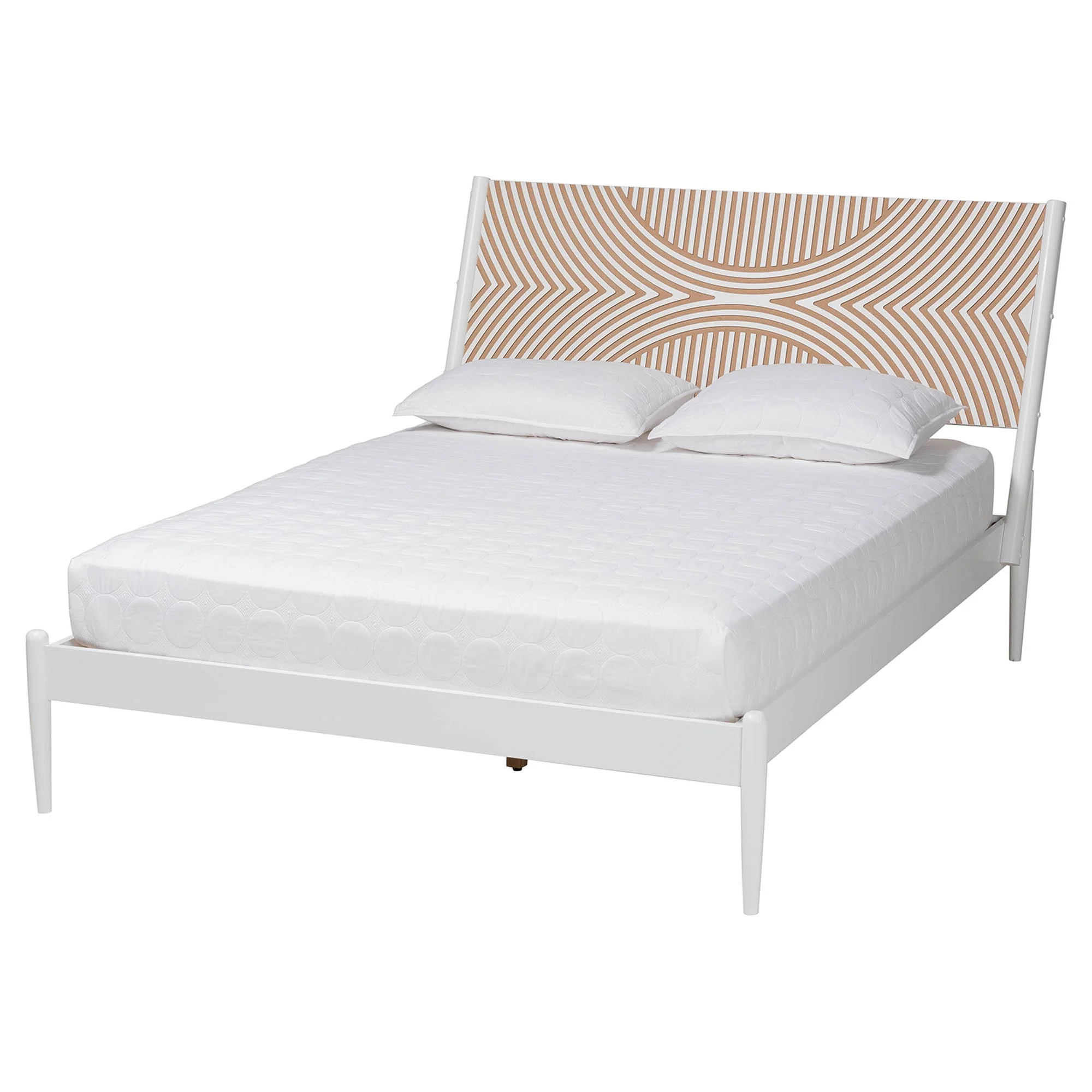 Baxton Studio Louetta Carved Contrasting 3-Piece Bedroom Set - Image 7