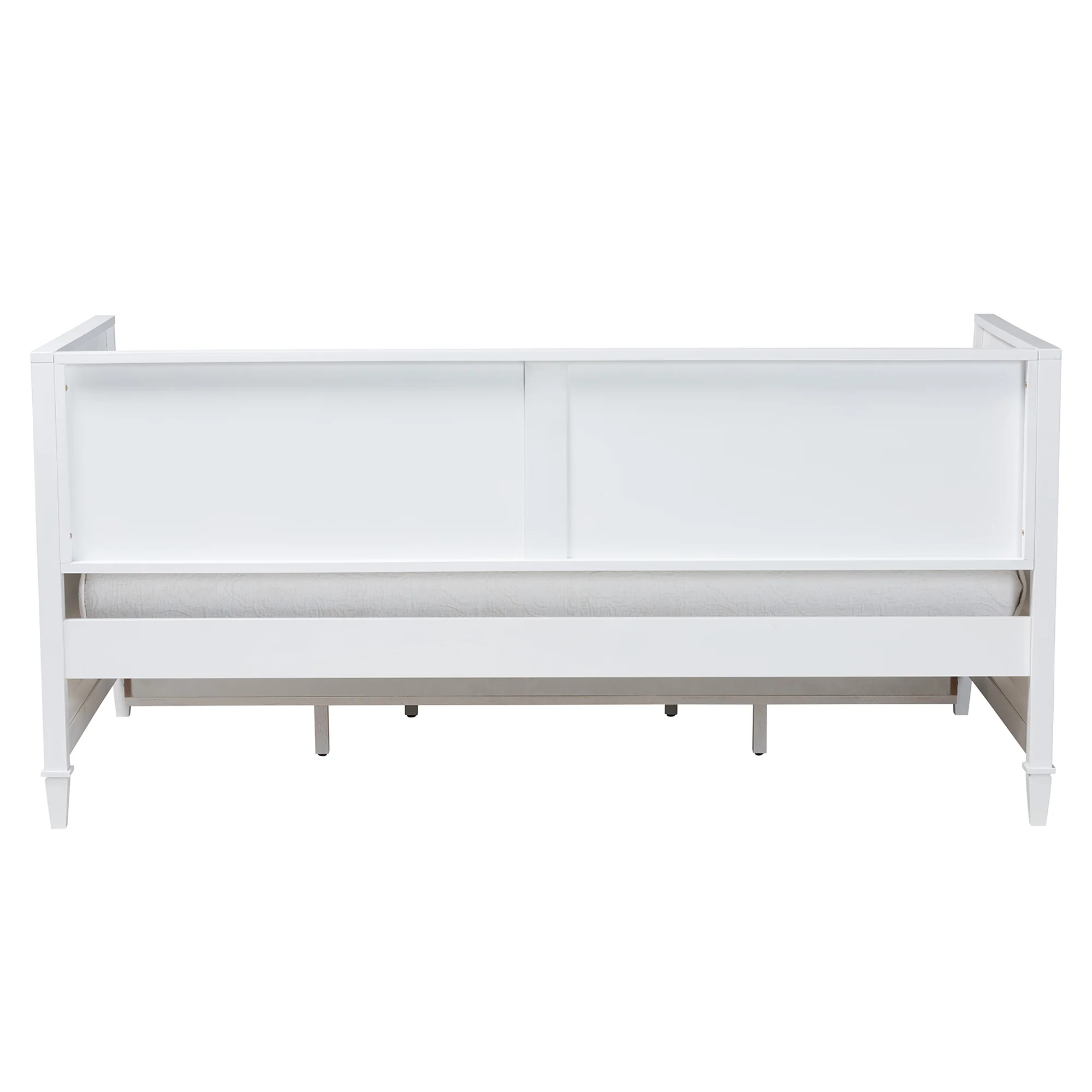 Baxton Studio Lowri Classic and Traditional White Finished Wood Twin Size 3-Drawer Daybed - Image 10