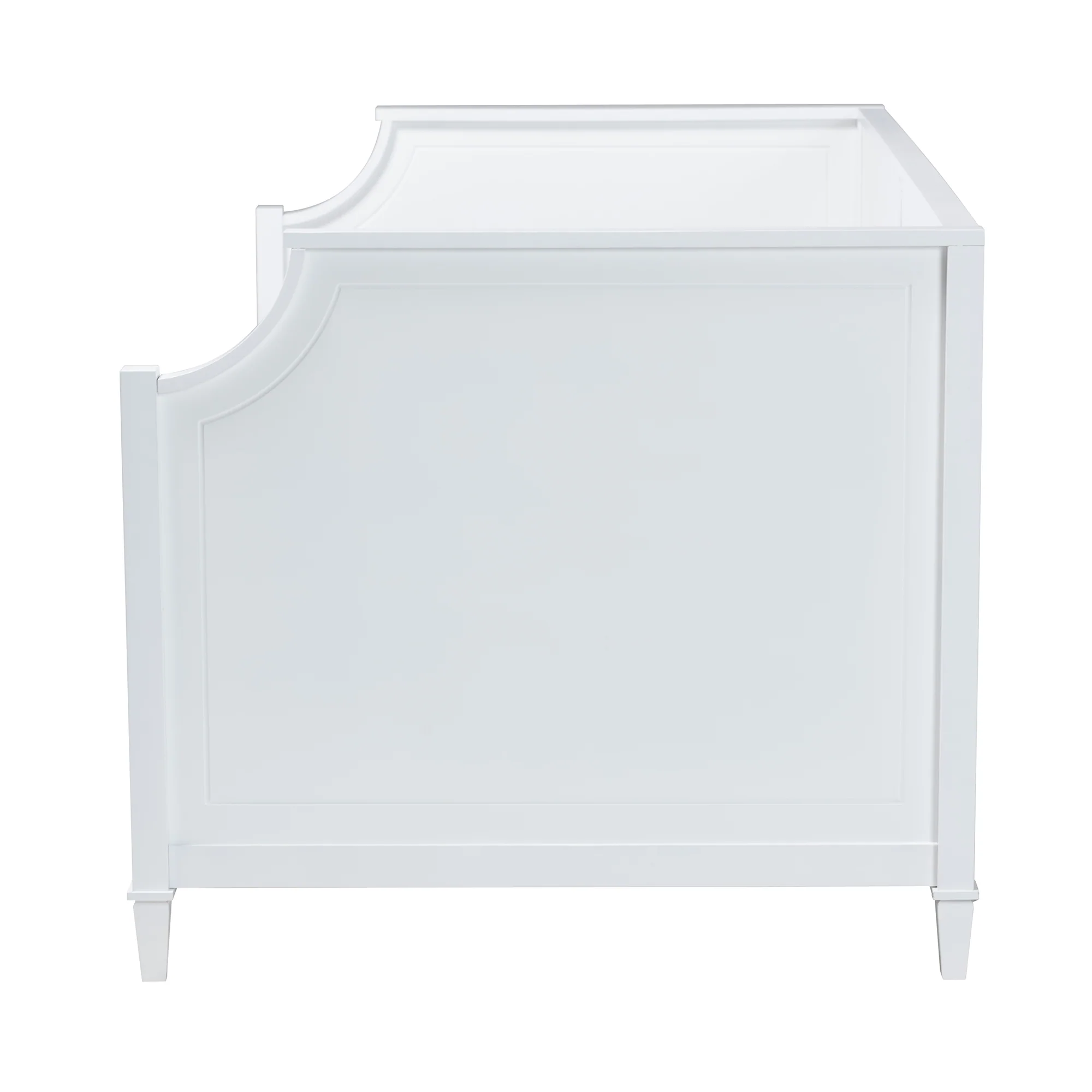 Baxton Studio Lowri Classic and Traditional White Finished Wood Twin Size 3-Drawer Daybed - Image 4