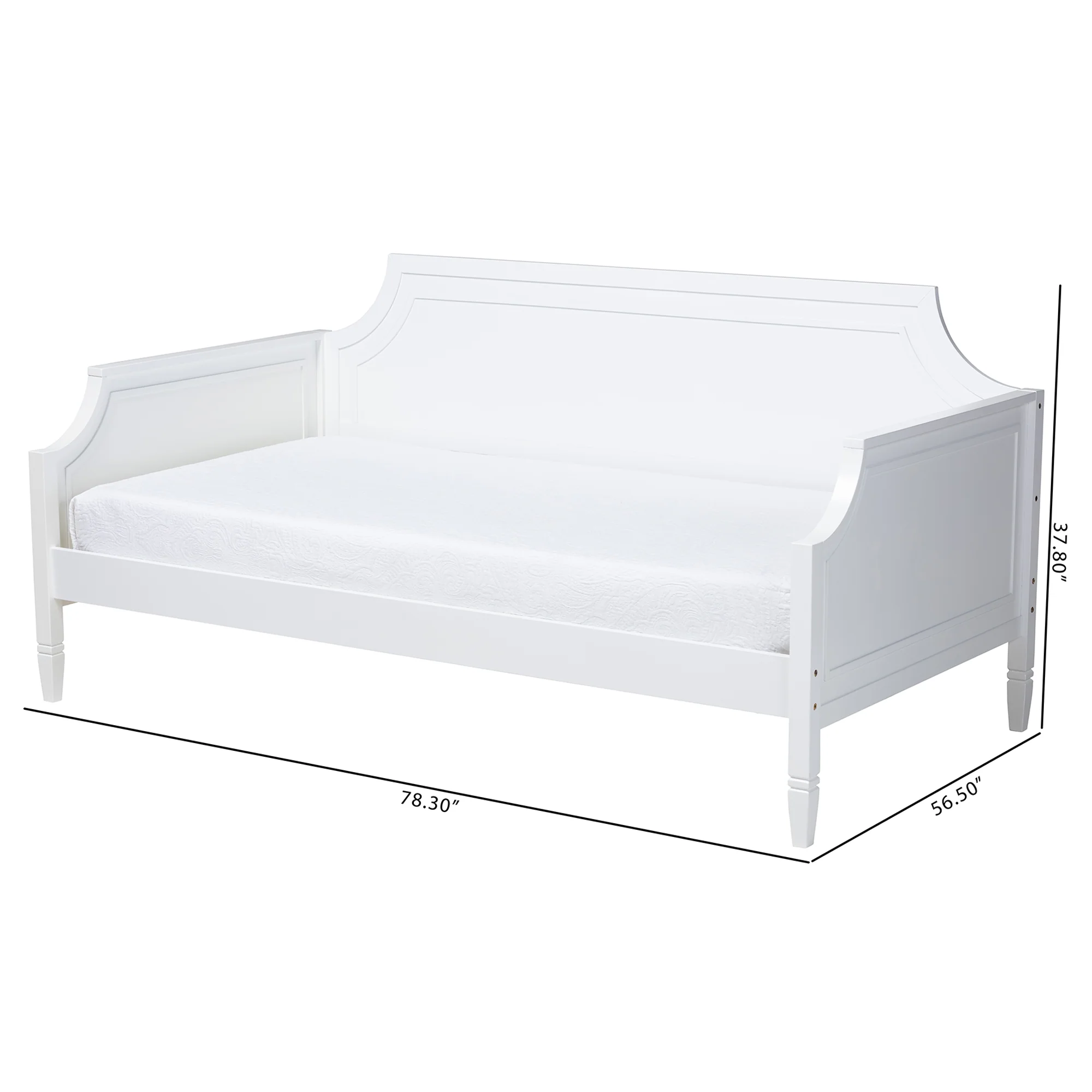 Baxton Studio Mariana Classic and Traditional Grey Finished Wood Full Size Daybed - Image 17