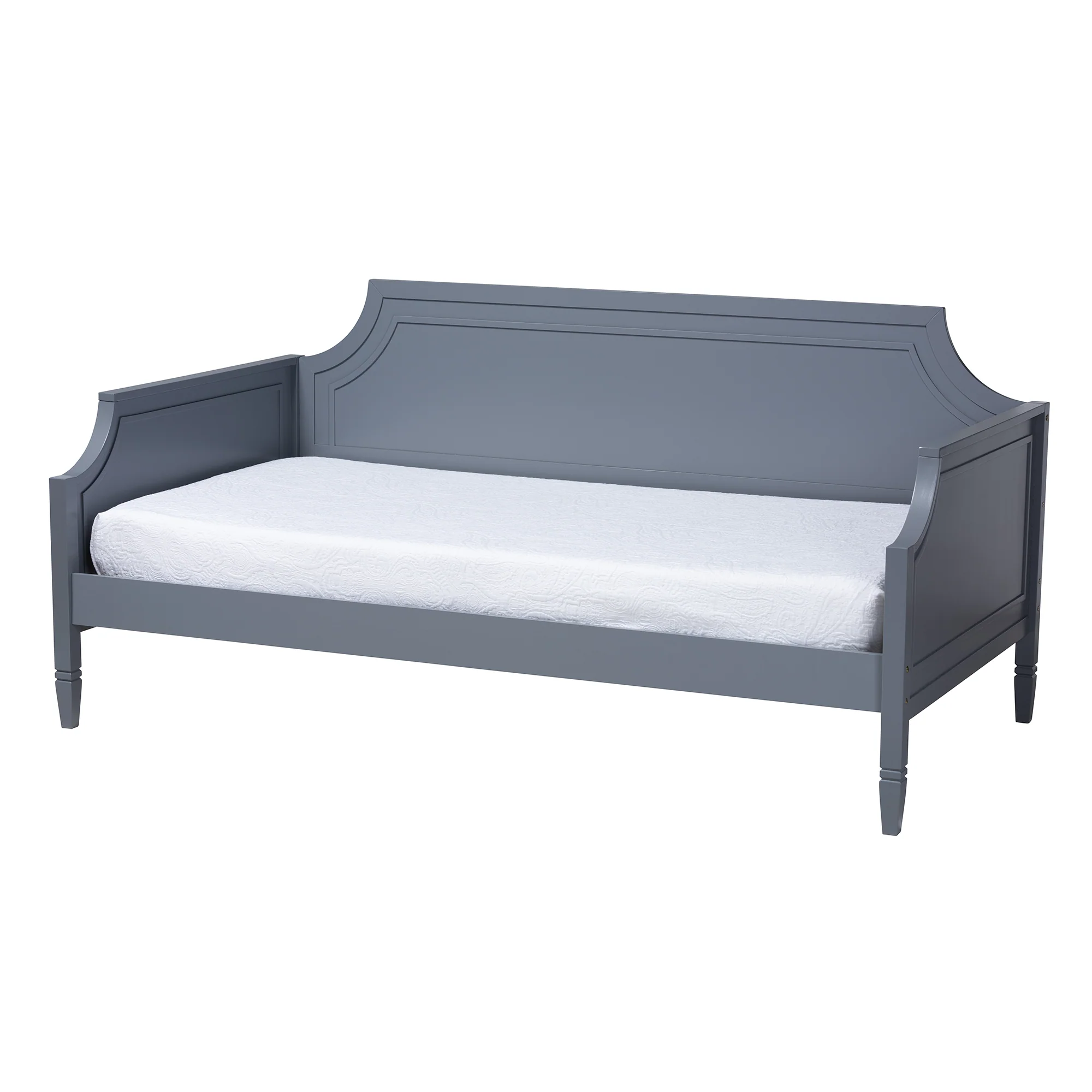 Baxton Studio Mariana Classic and Traditional Grey Finished Wood Full Size Daybed - Image 2