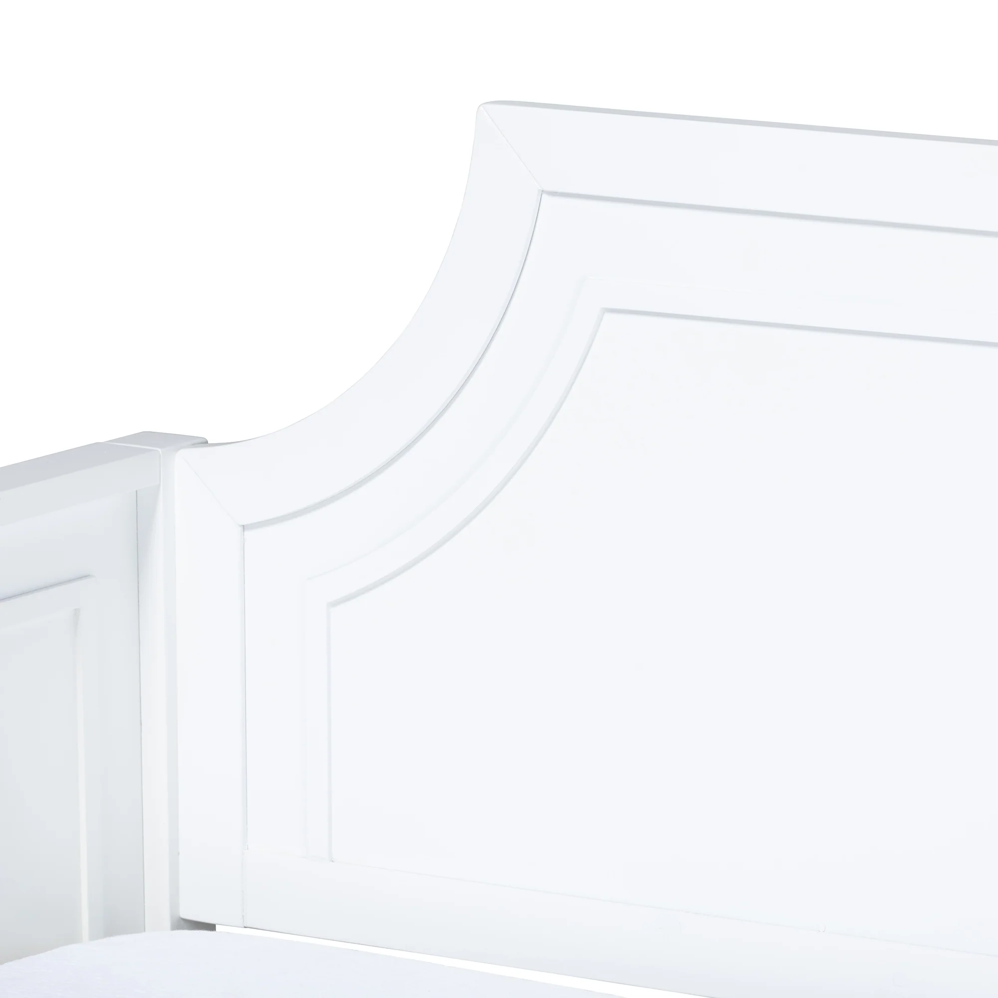 Baxton Studio Mariana Classic and Traditional White Finished Wood Full Size Daybed with Twin Size trundle - Image 7