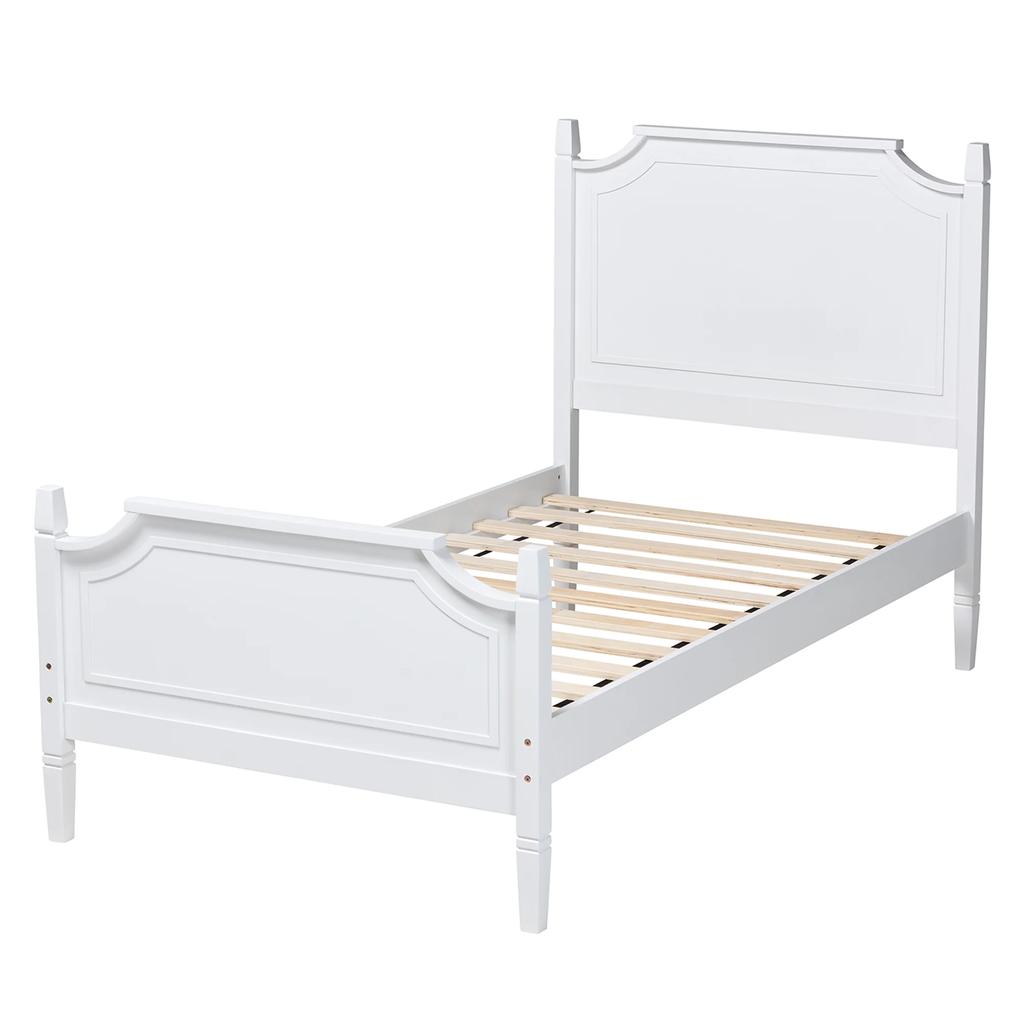 Baxton Studio Mariana Classic and Traditional White Finished Wood Full Size Platform Bed - Image 7