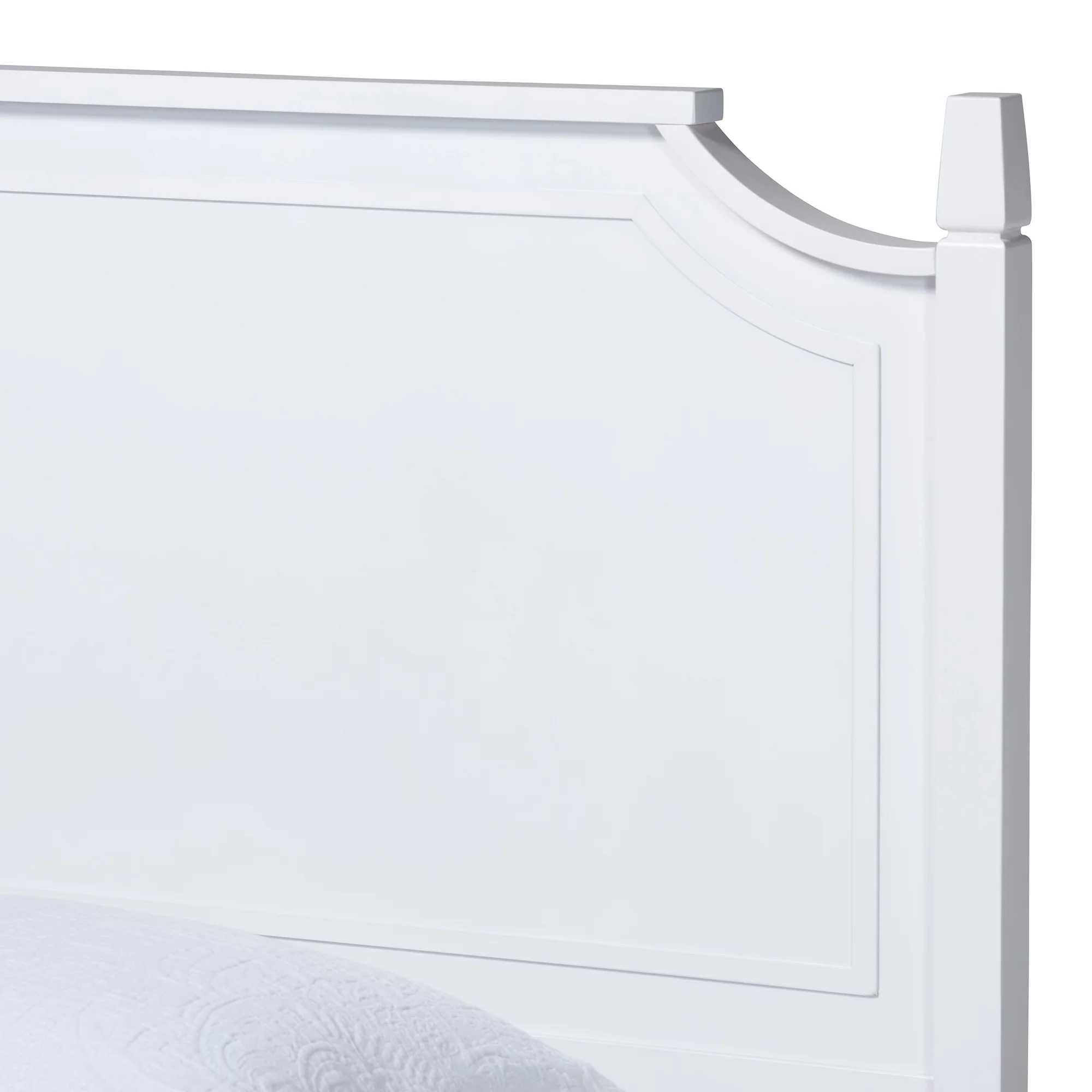Baxton Studio Mariana Classic and Traditional White Finished Wood Full Size Platform Bed - Image 8