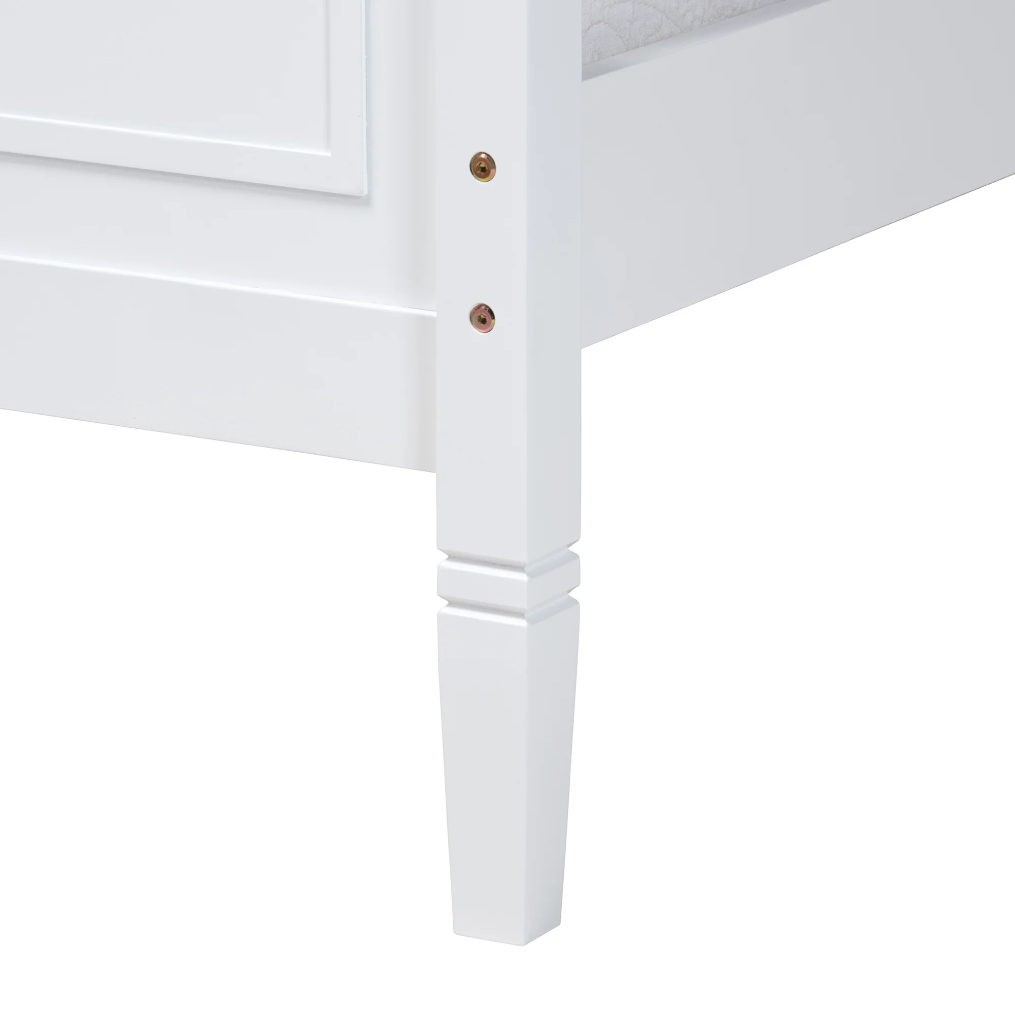 Baxton Studio Mariana Classic and Traditional White Finished Wood Full Size Platform Bed - Image 9