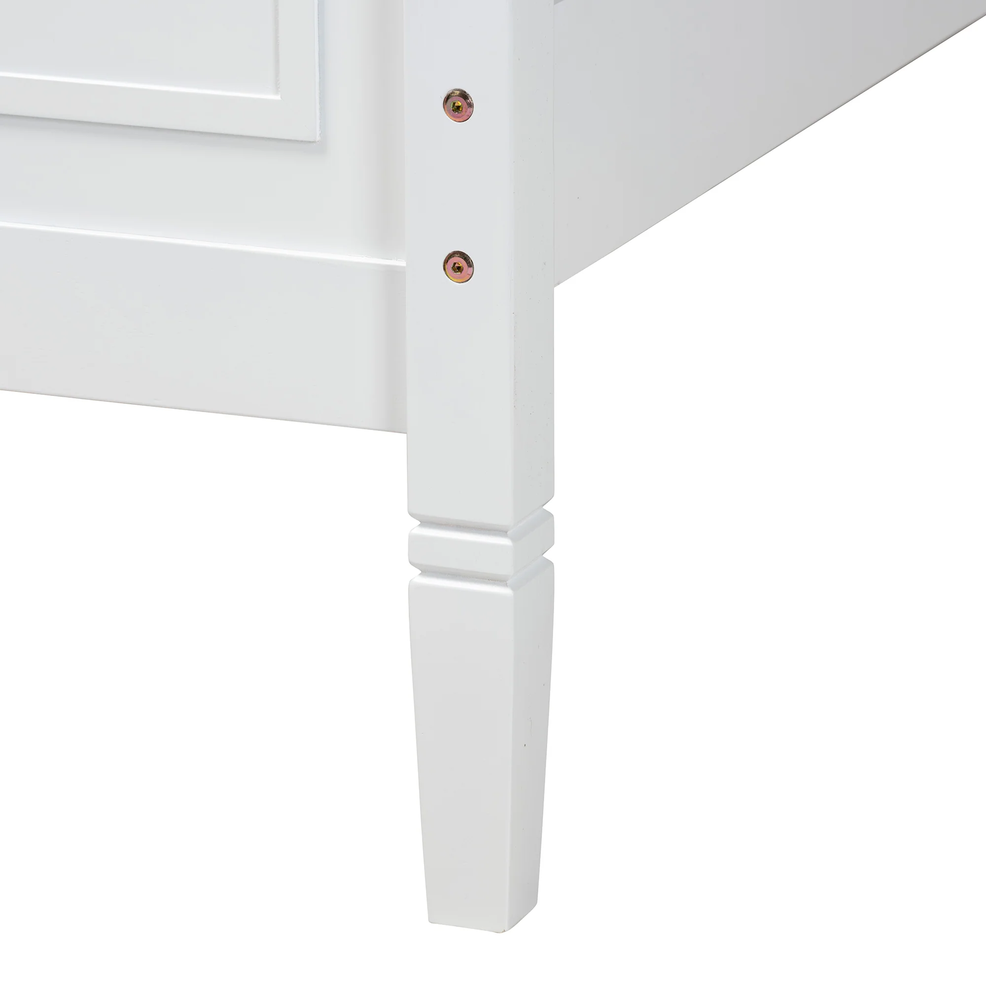 Baxton Studio Mariana Classic and Traditional White Finished Wood Queen Size Platform Bed - Image 8