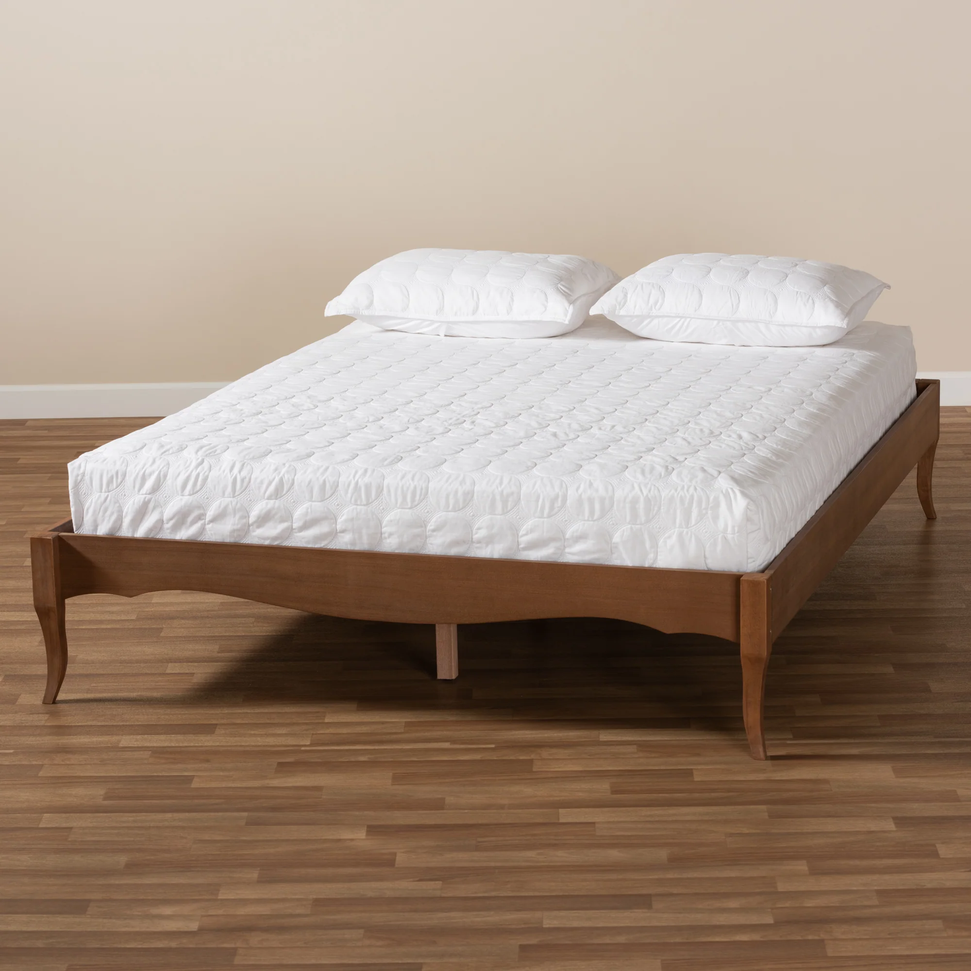 Baxton Studio Marieke Vintage French Inspired Ash Wanut Finished Full Size Wood Bed Frame - Image 8