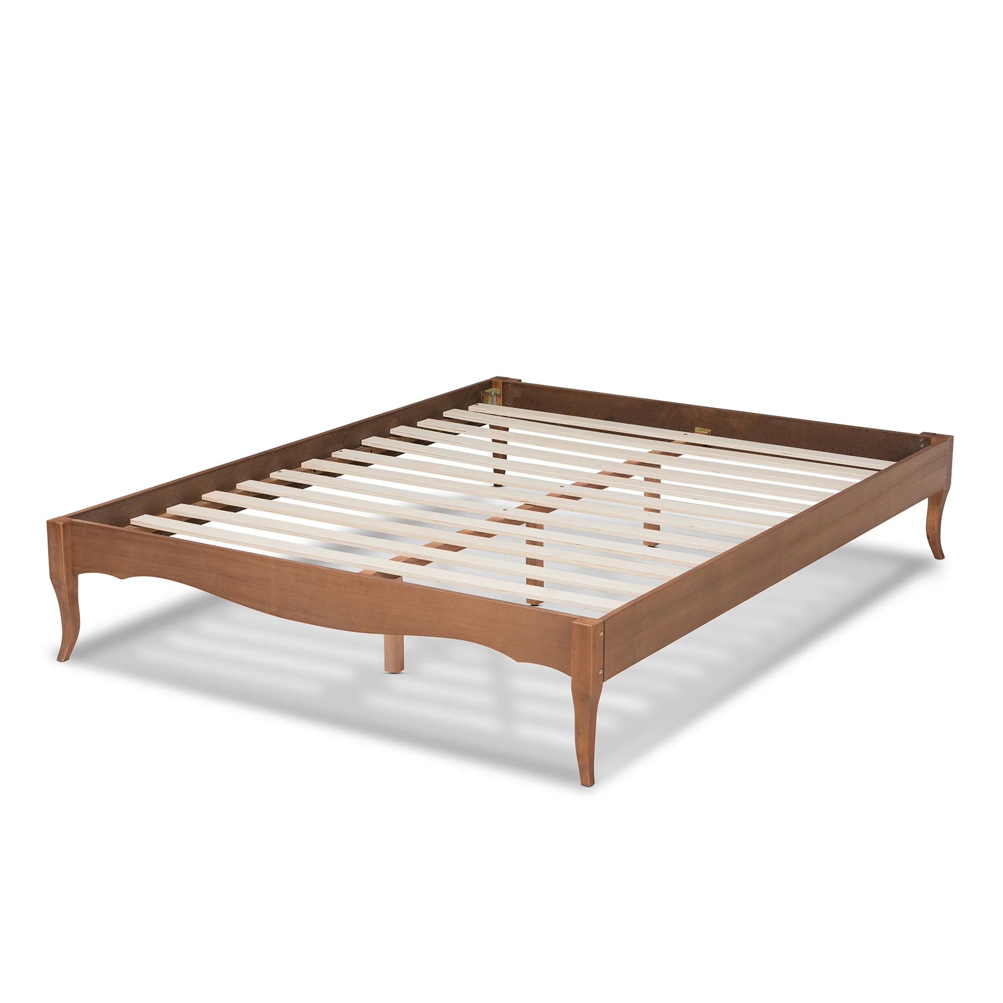 Baxton Studio Marieke Vintage French Inspired Ash Wanut Finished King Size Wood Bed Frame - Image 6