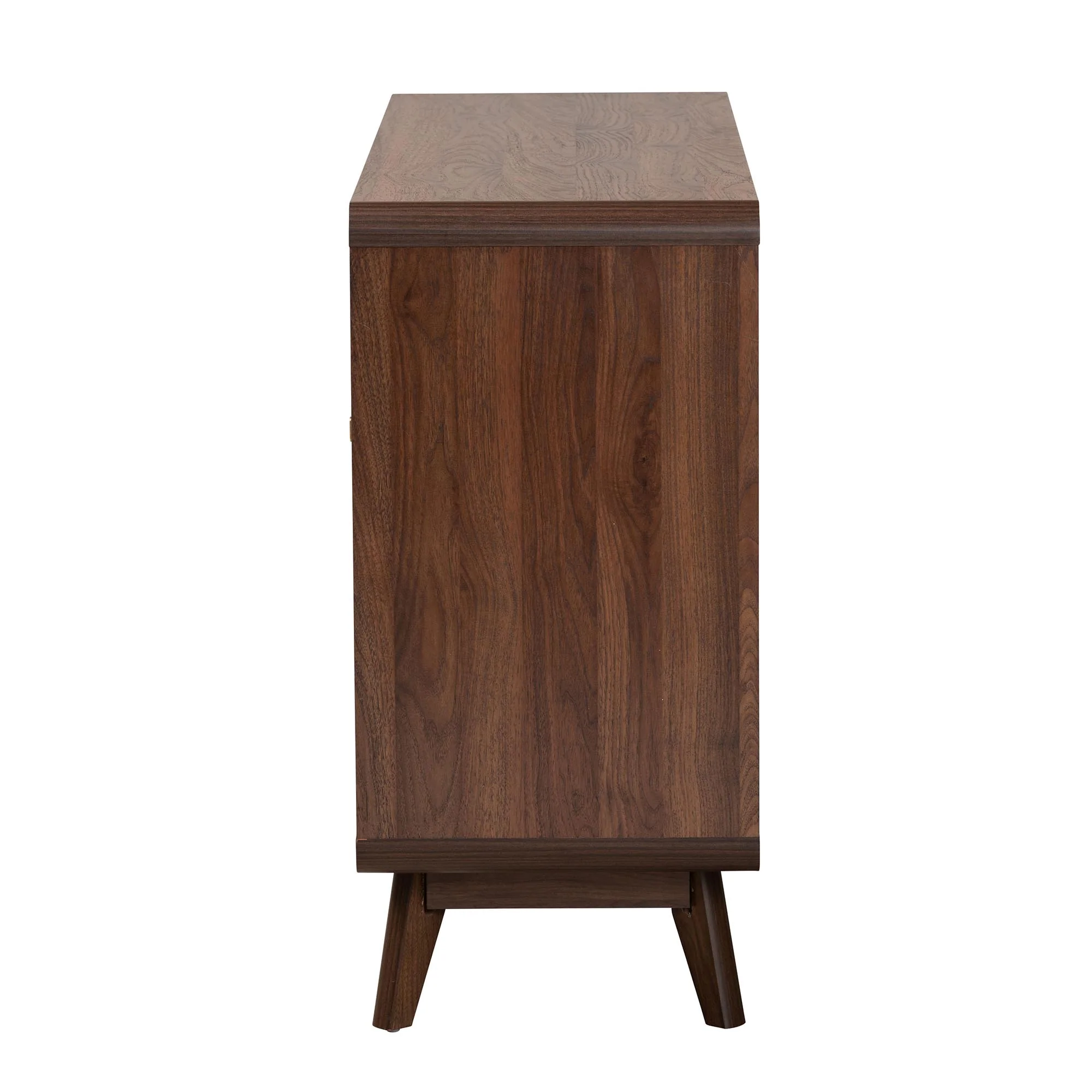 Baxton Studio Markell Mid-Century Modern Transitional Walnut Brown Finished Wood 6-Drawer Dresser - Image 7