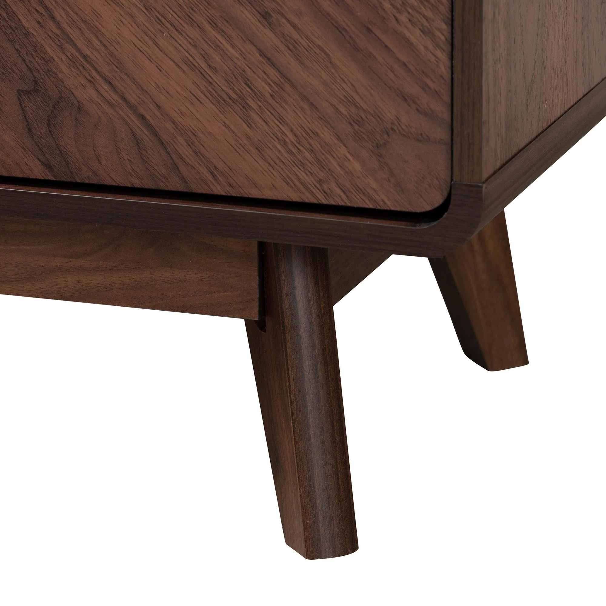 Baxton Studio Markell Mid-Century Modern Transitional Walnut Brown Finished Wood 6-Drawer Dresser - Image 9