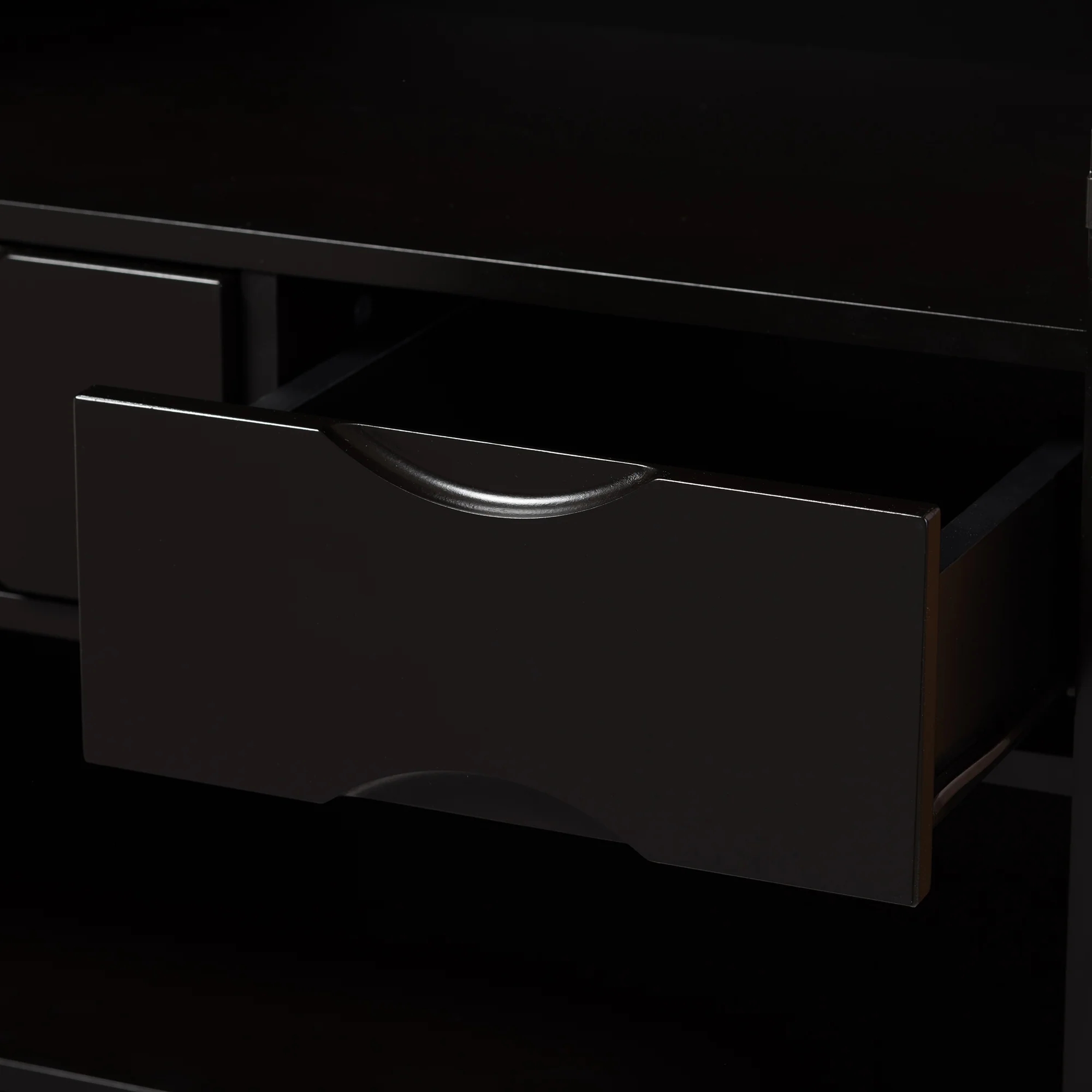Baxton Studio Marya Mid-Century Modern Dark Brown and Walnut Two-Tone Solid Rubberwood Mdf Veneered Wine Cabinet - Image 6
