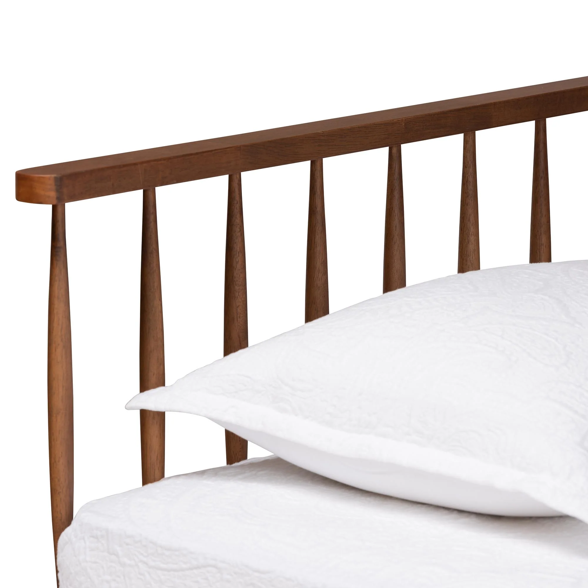 Baxton Studio Matilda Mid-Century Modern Ash Walnut Finished Wood Twin Size Daybed - Image 5