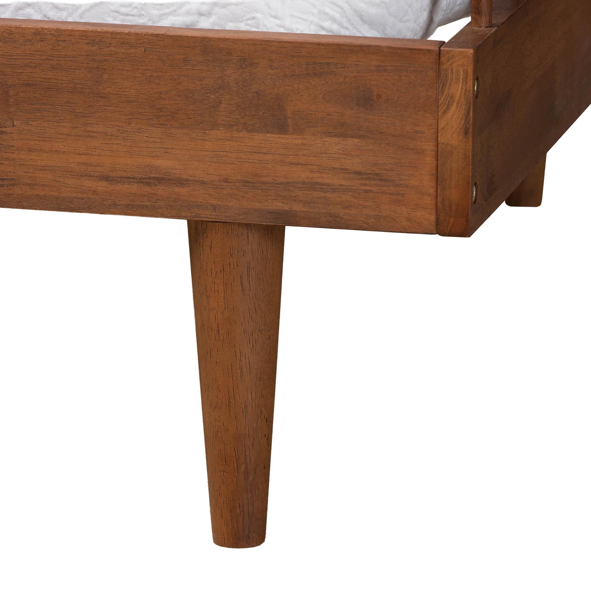 Baxton Studio Matilda Mid-Century Modern Ash Walnut Finished Wood Twin Size Daybed - Image 6