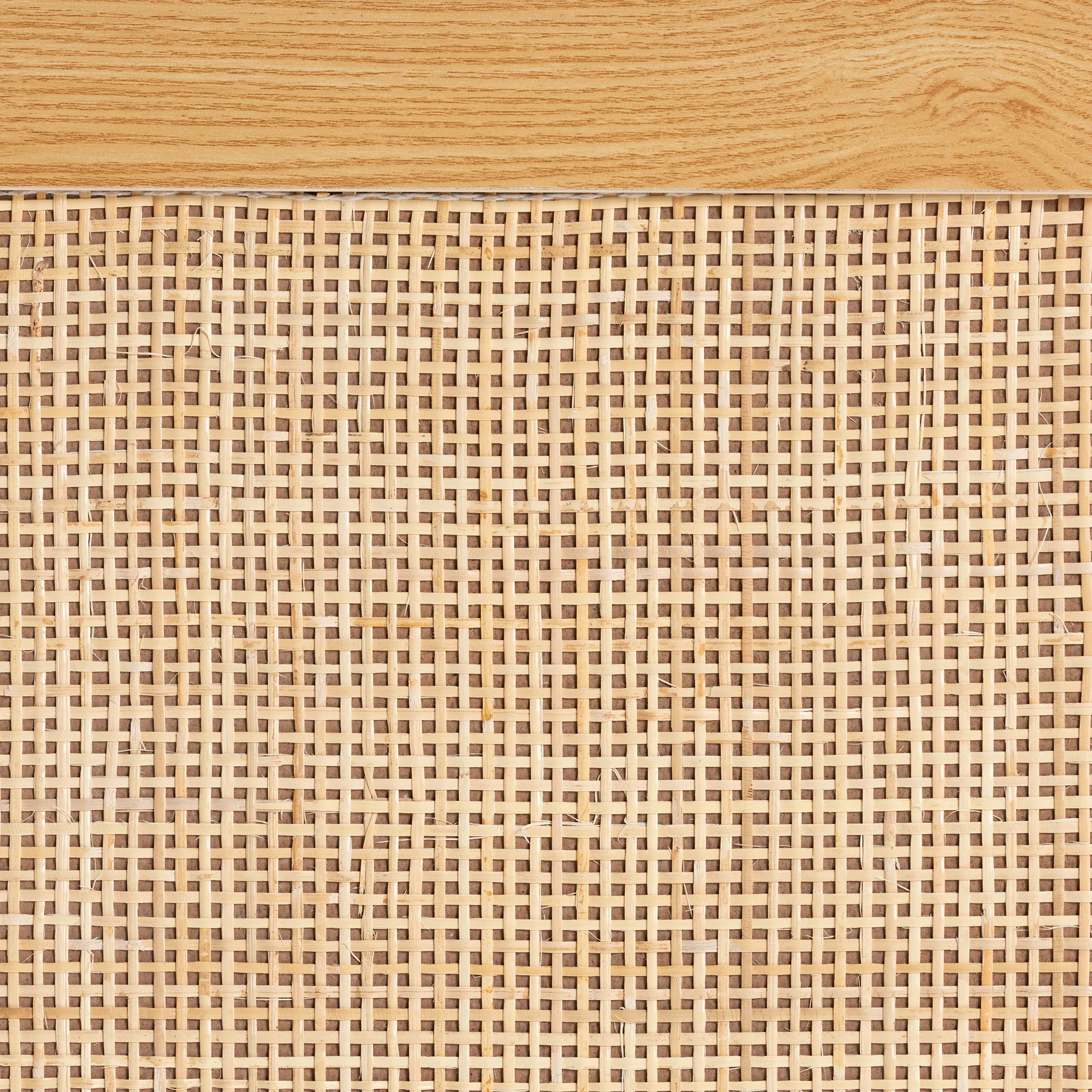 Baxton Studio Maureen Mid-Century Modern Espresso Brown Wood and Rattan 3-Drawer Cabinet - Image 10