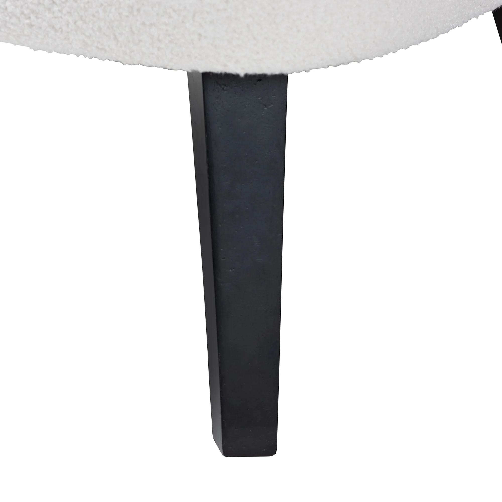 Baxton Studio Naara Modern and Contemporary Ivory Boucle Upholstered and Black Finished Wood Accent Chair - Image 9