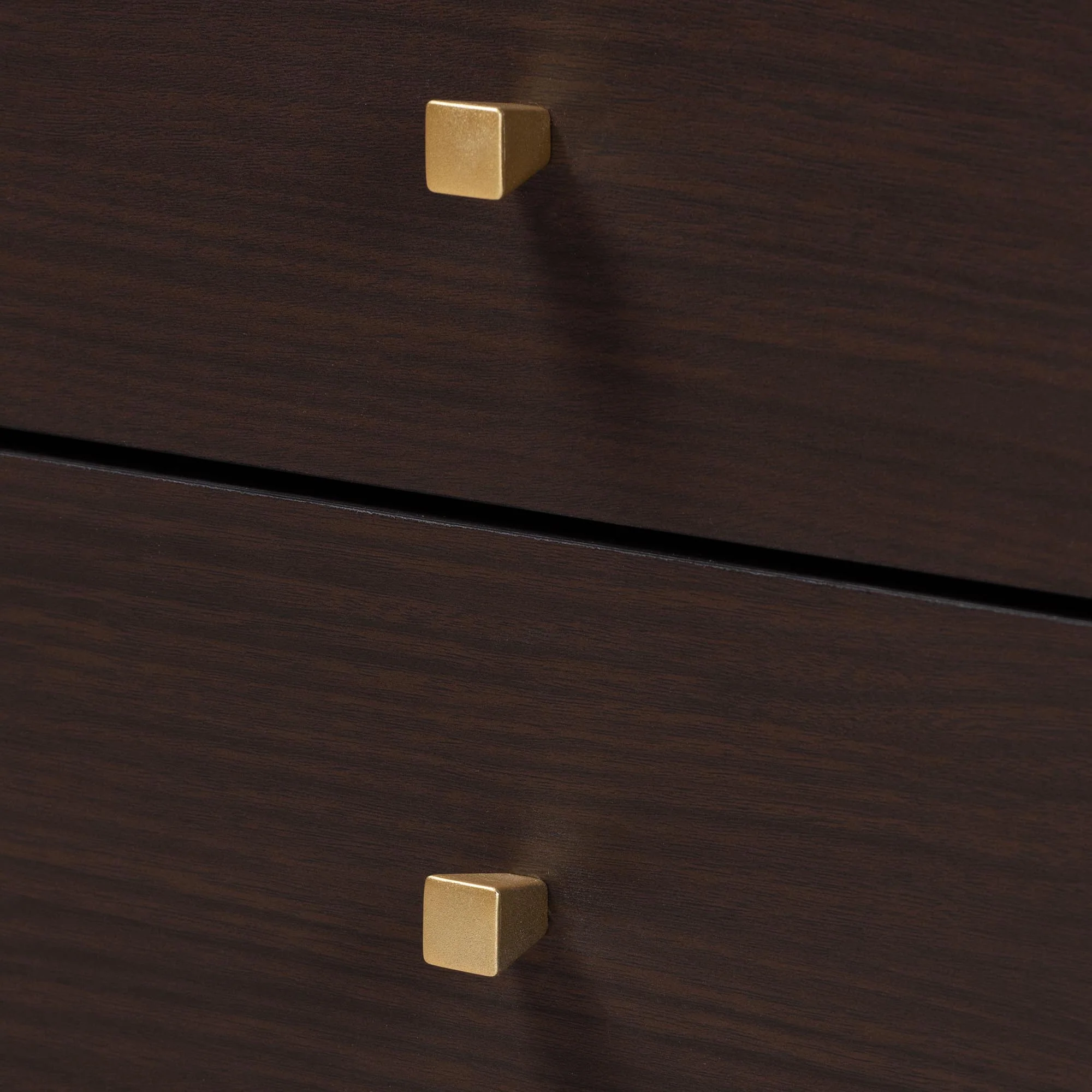 Baxton Studio Norwood Modern Transitional Two-Tone Black and Espresso Brown Finished Wood 2-Drawer End Table - Image 6