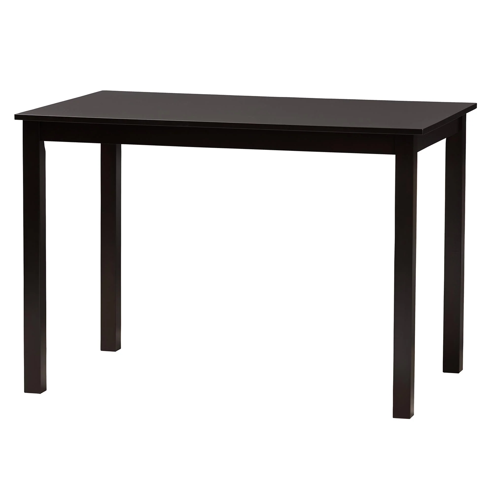 Baxton Studio Olympia Modern Beige Fabric and Espresso Brown Finished Wood 5-Piece Dining Set - Image 16