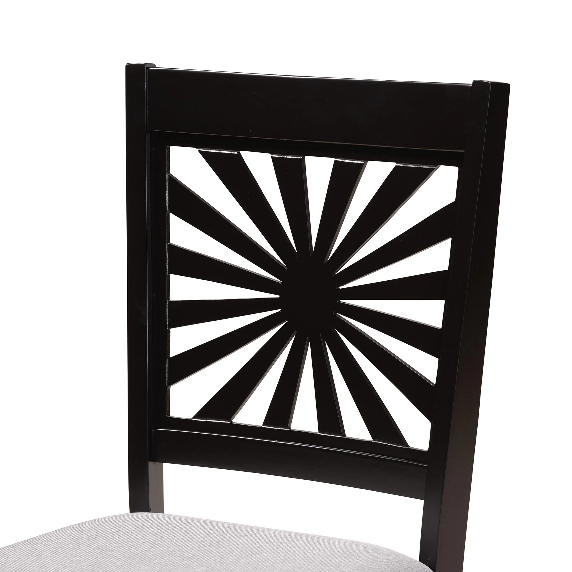 Baxton Studio Olympia Modern Beige Fabric and Espresso Brown Finished Wood 5-Piece Dining Set - Image 18
