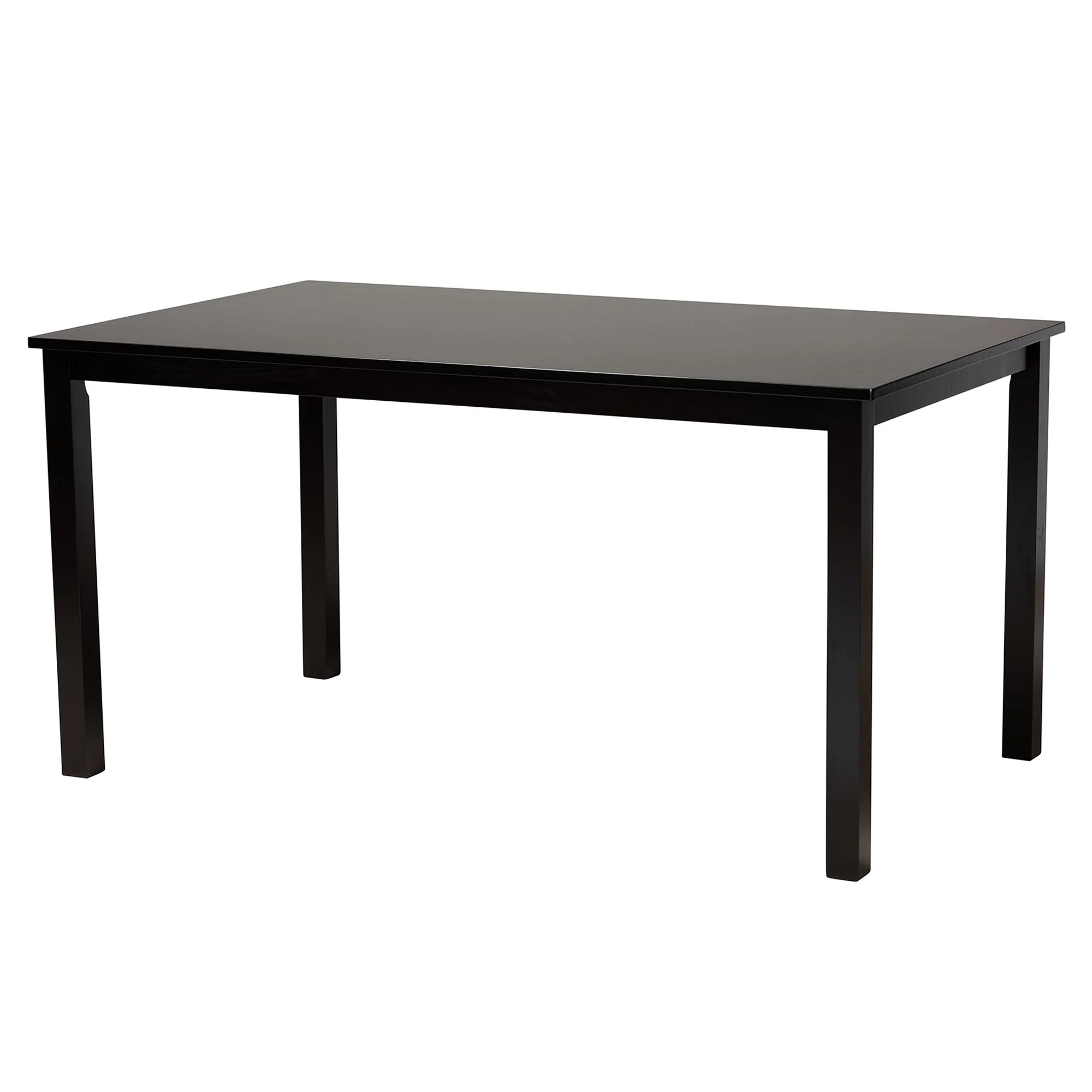 Baxton Studio Olympia Modern Beige Fabric and Espresso Brown Finished Wood 6-Piece Dining Set - Image 19