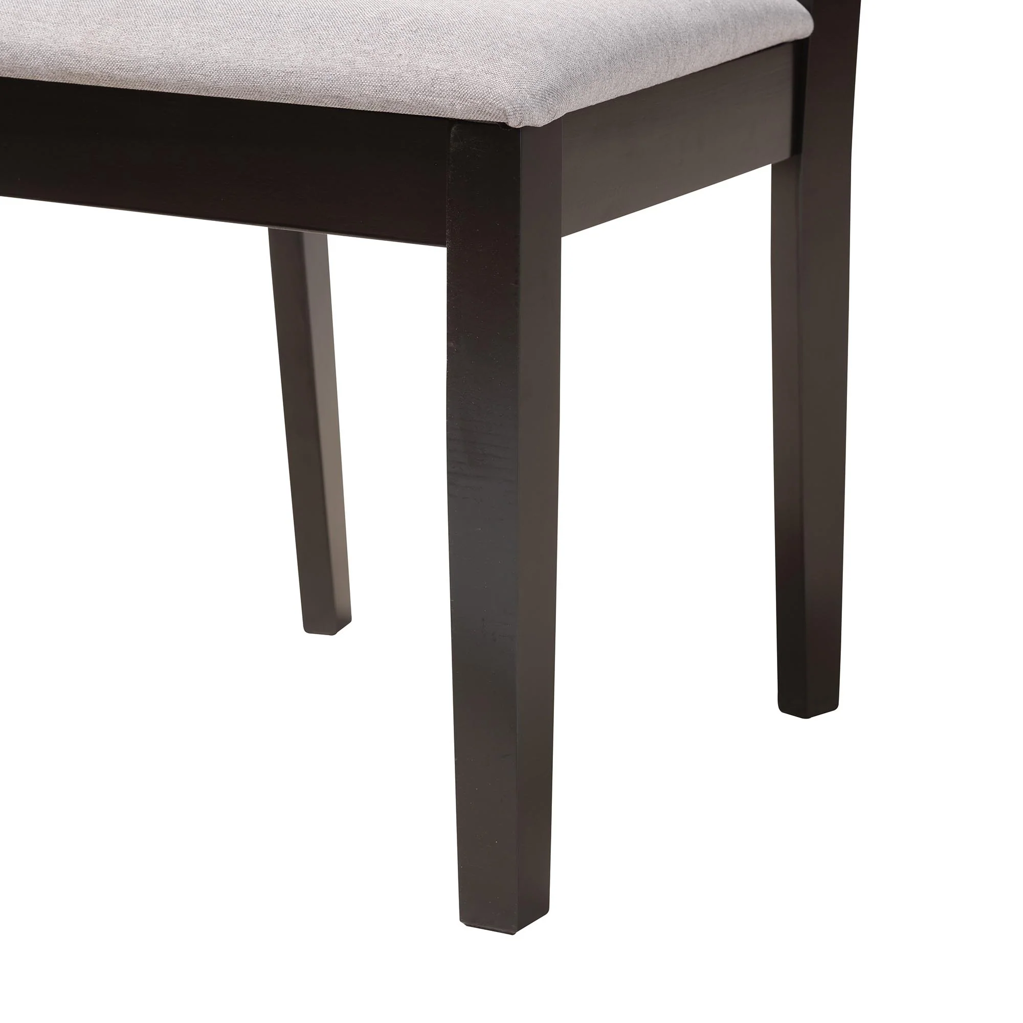 Baxton Studio Olympia Modern Beige Fabric and Espresso Brown Finished Wood 7-Piece Dining Set - Image 19