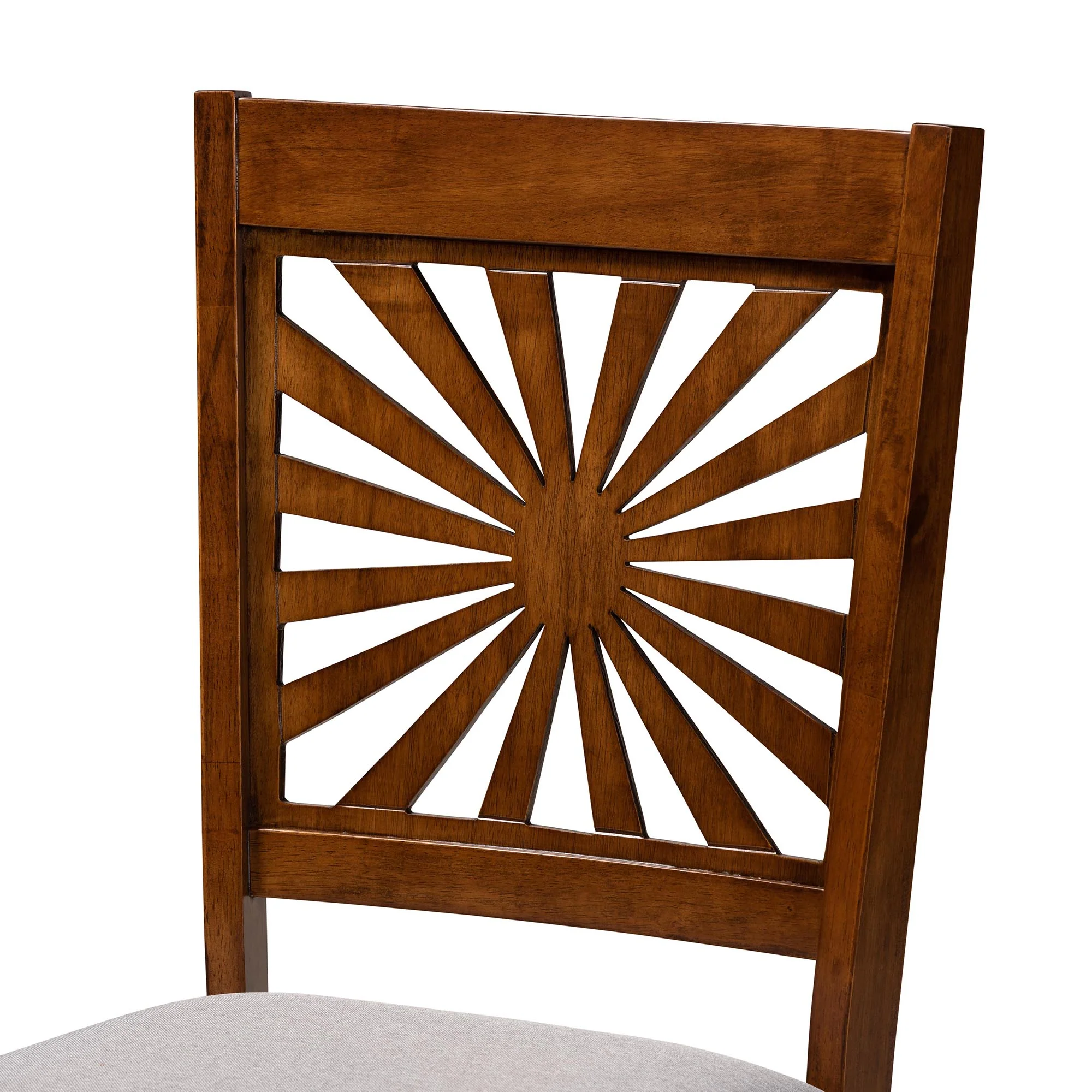 Baxton Studio Olympia Modern Beige Fabric and Espresso Brown Finished Wood 7-Piece Dining Set - Image 28