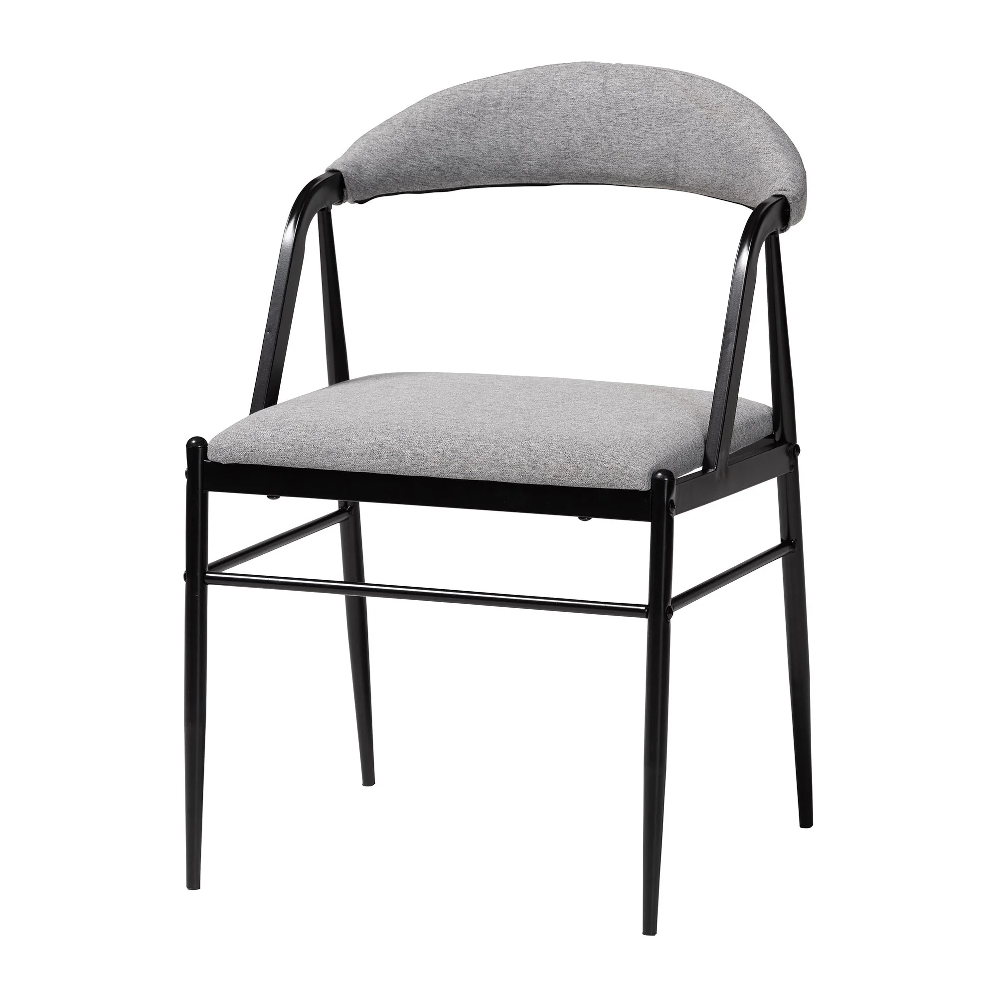 Baxton Studio Orrin Modern Industrial Beige Fabric and Metal Dining Chair - Image 17