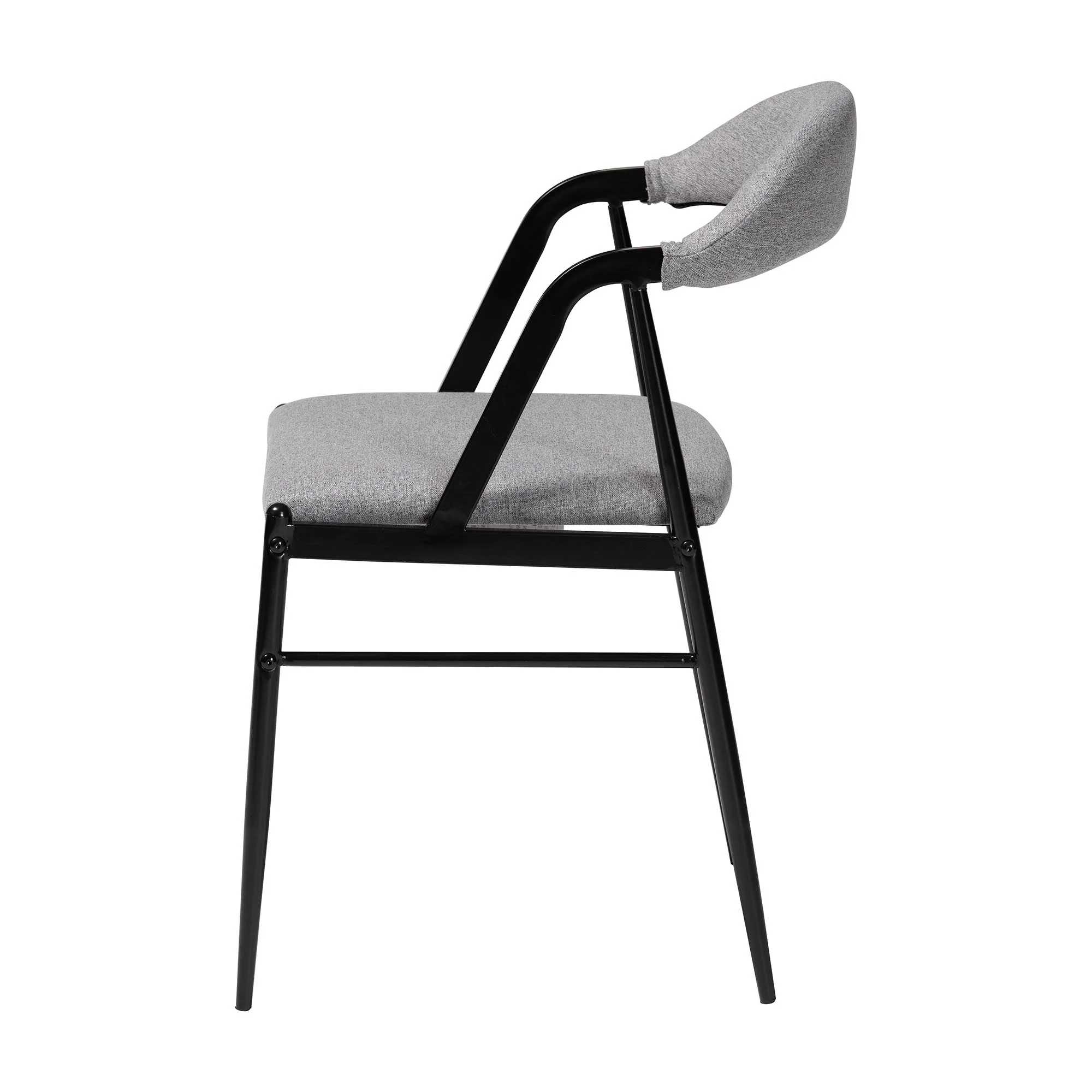 Baxton Studio Orrin Modern Industrial Beige Fabric and Metal Dining Chair - Image 19