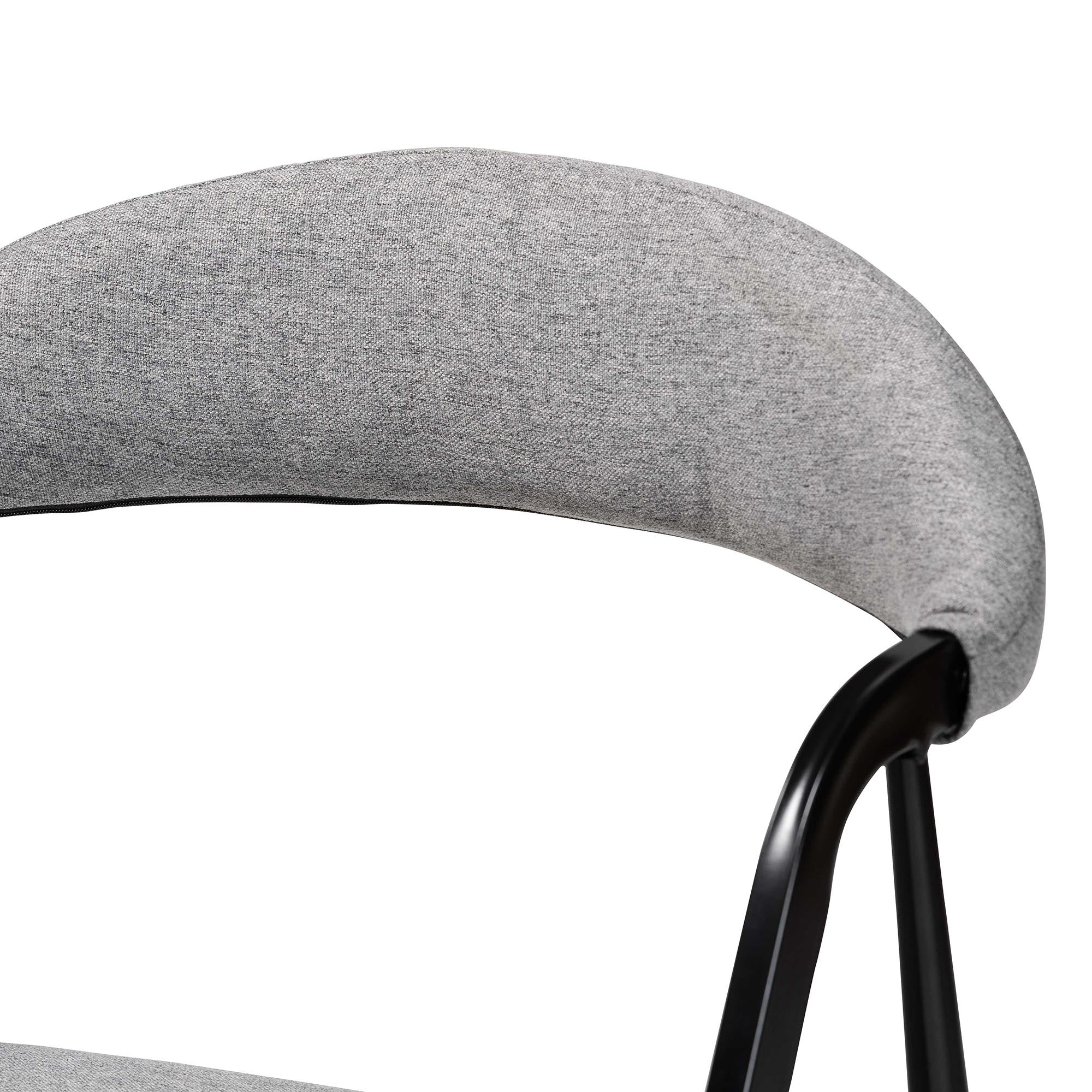 Baxton Studio Orrin Modern Industrial Beige Fabric and Metal Dining Chair - Image 21