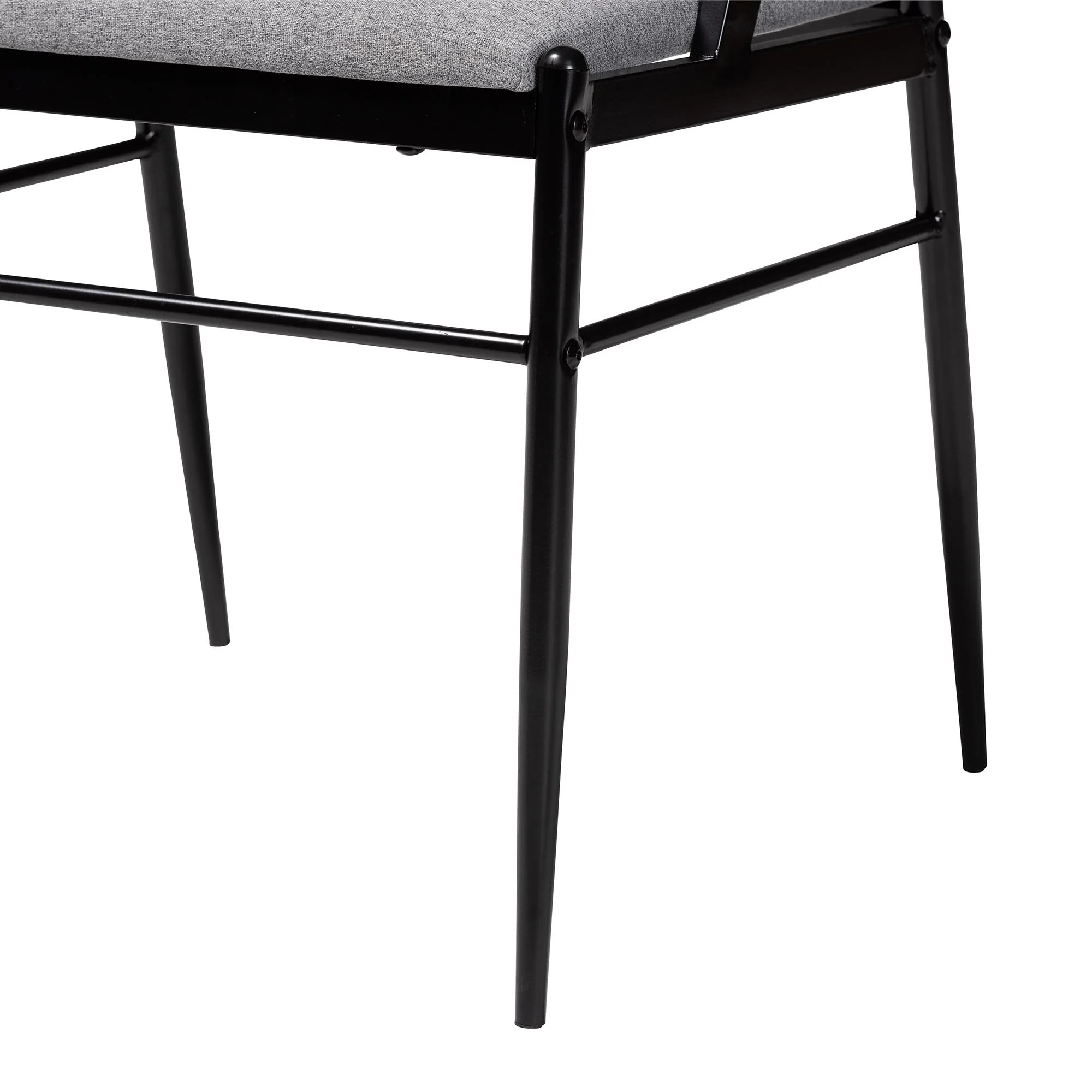 Baxton Studio Orrin Modern Industrial Beige Fabric and Metal Dining Chair - Image 22