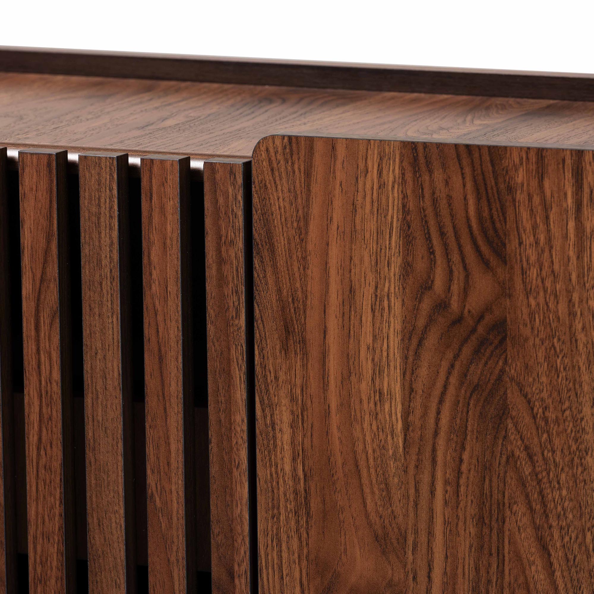 Baxton Studio Paricia Mid-Century Modern Walnut Brown Finished Wood Shoe Cabinet - Image 7