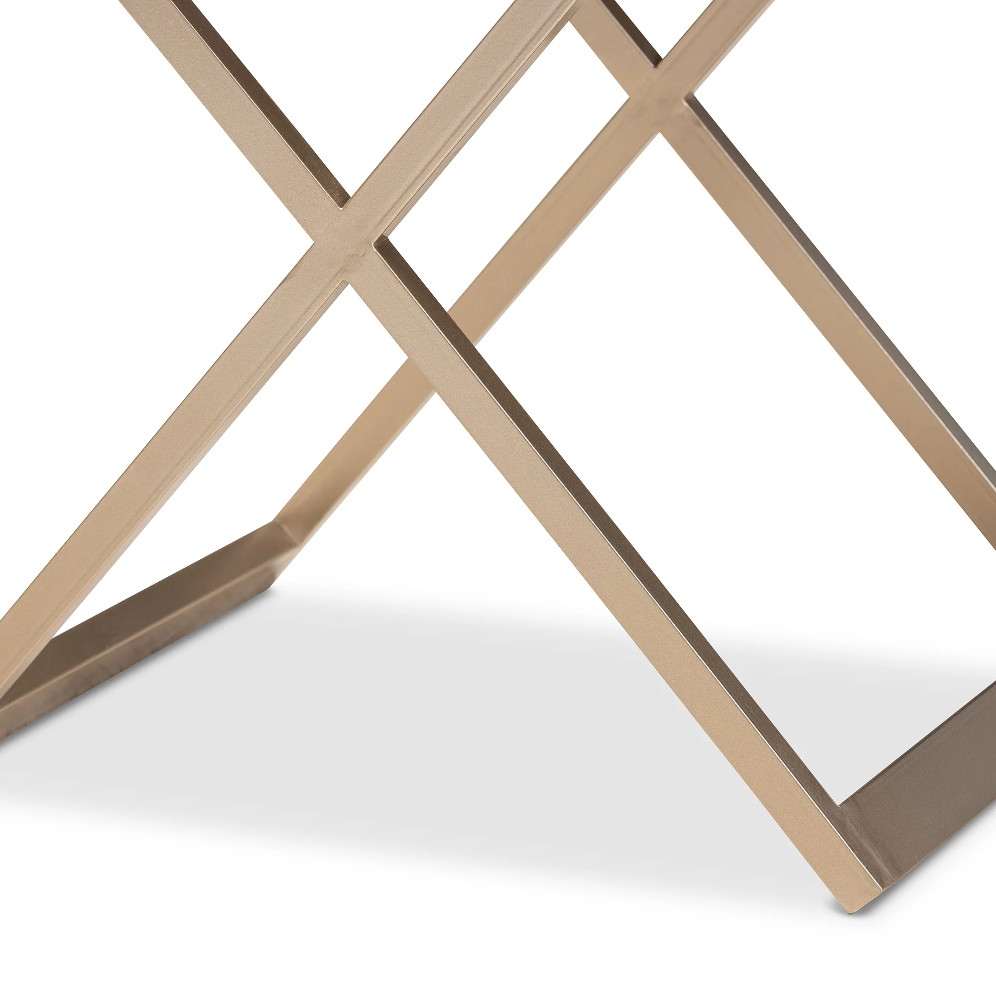 Baxton Studio Patricia Modern and Contemporary Black Finished Wood and Powder Coated Brass Effect Metal 1-Drawer End Table - Image 10