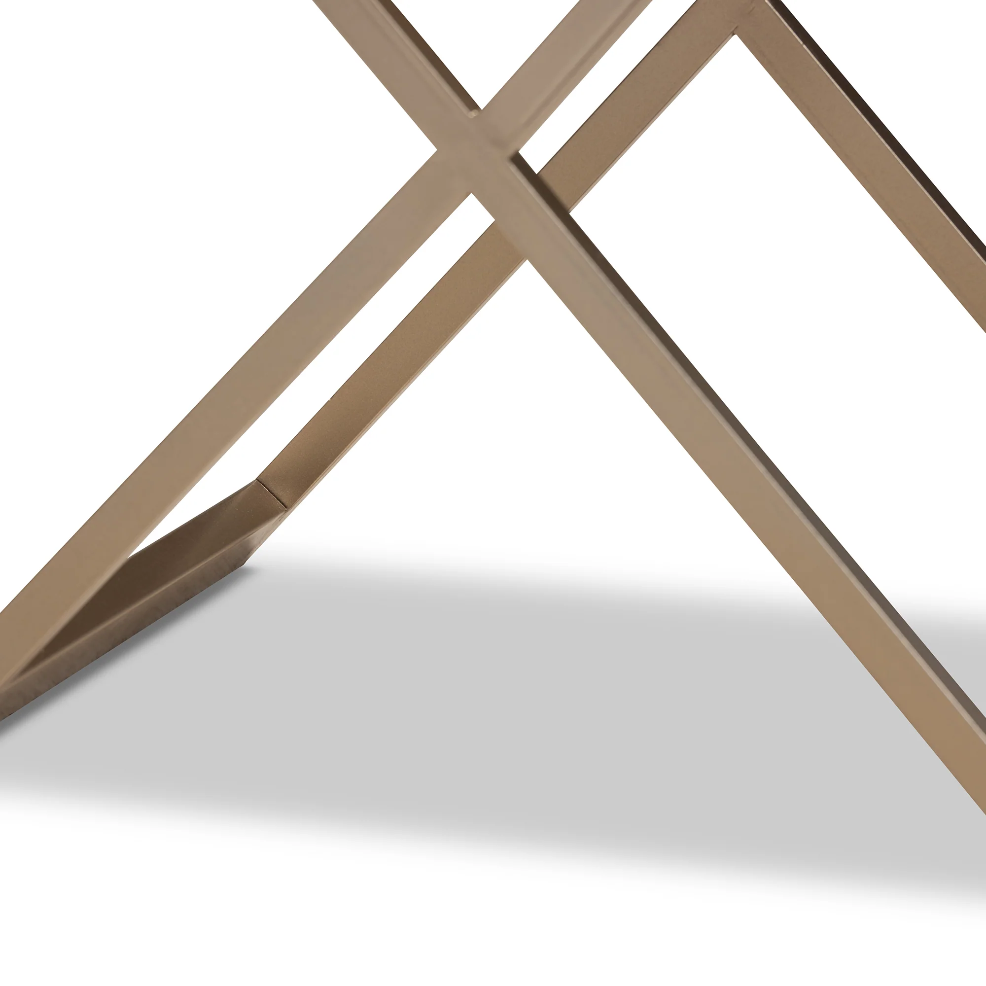 Baxton Studio Patricia Modern and Contemporary White Finished Wood and Powder Coated Brass Effect Metal 1-Drawer End Table - Image 10