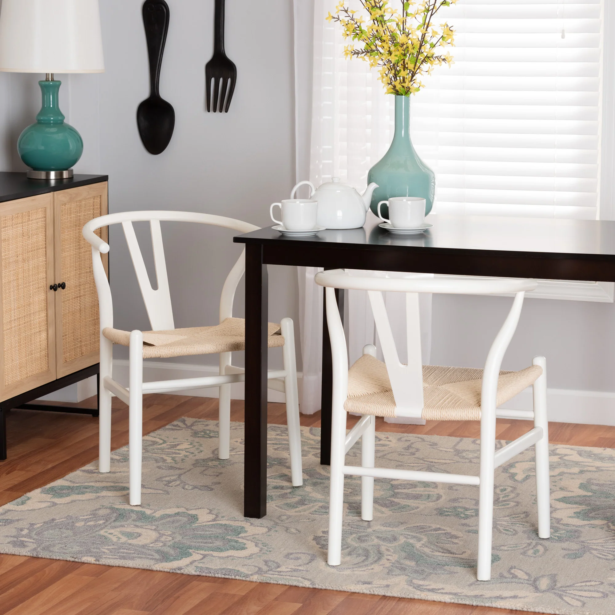 Baxton Studio Paxton Modern Black Finished Wood 2-Piece Dining Chair Set - Image 10