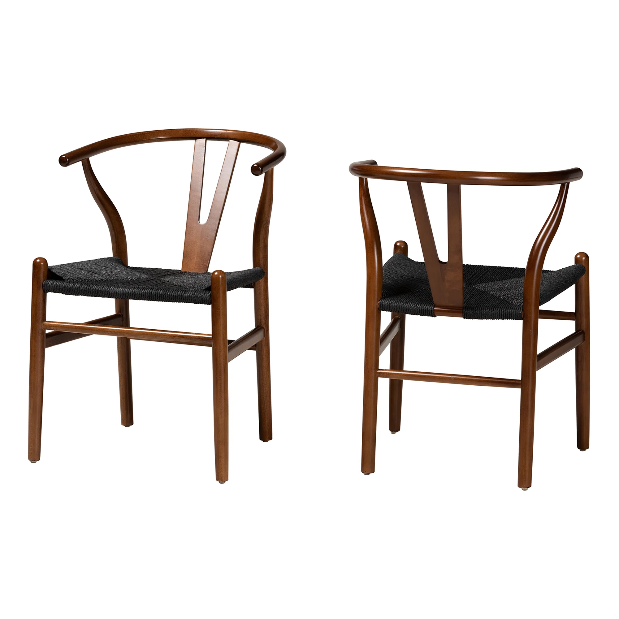 Baxton Studio Paxton Modern Black Finished Wood 2-Piece Dining Chair Set - Image 20