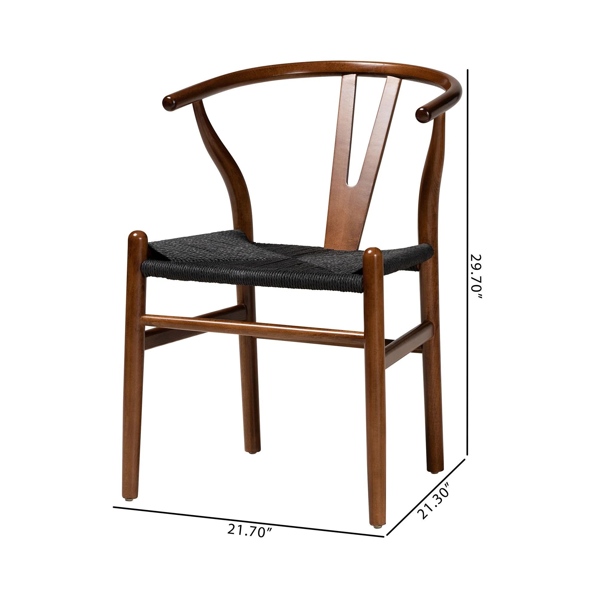 Baxton Studio Paxton Modern Black Finished Wood 2-Piece Dining Chair Set - Image 26