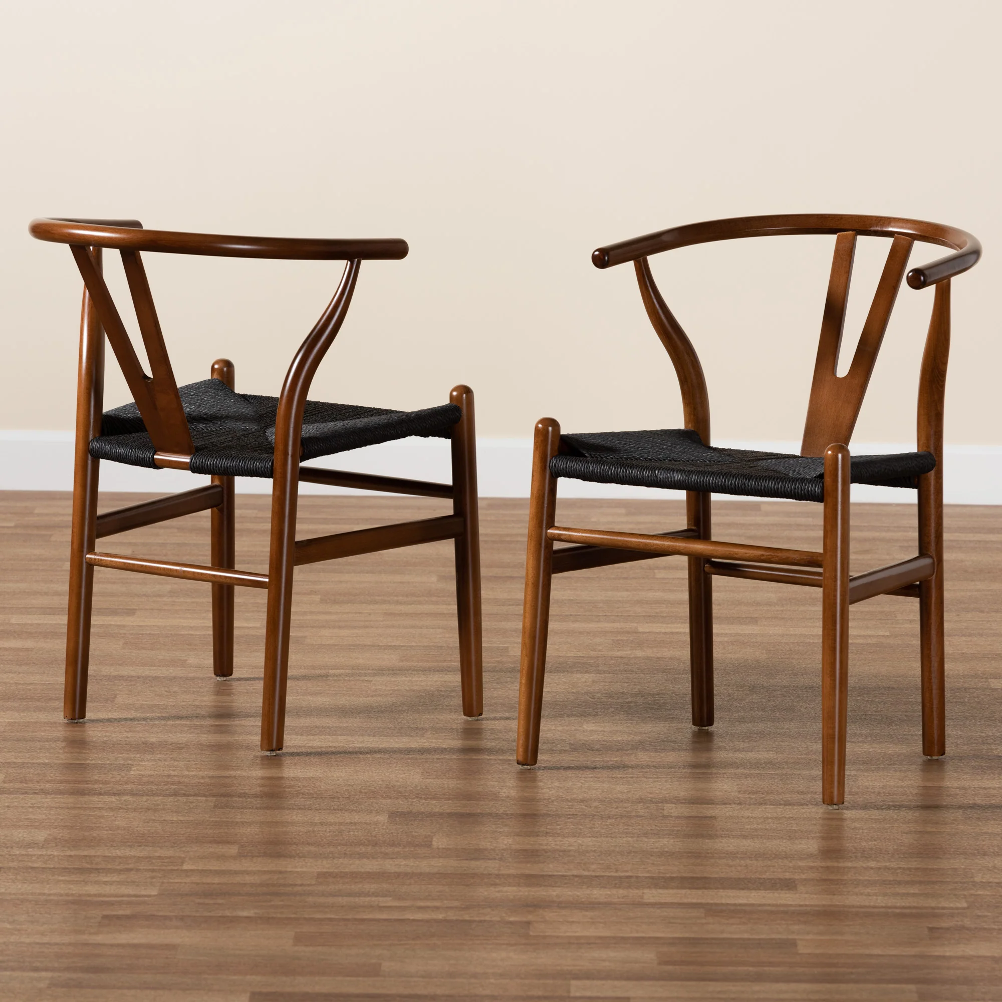Baxton Studio Paxton Modern Black Finished Wood 2-Piece Dining Chair Set - Image 27