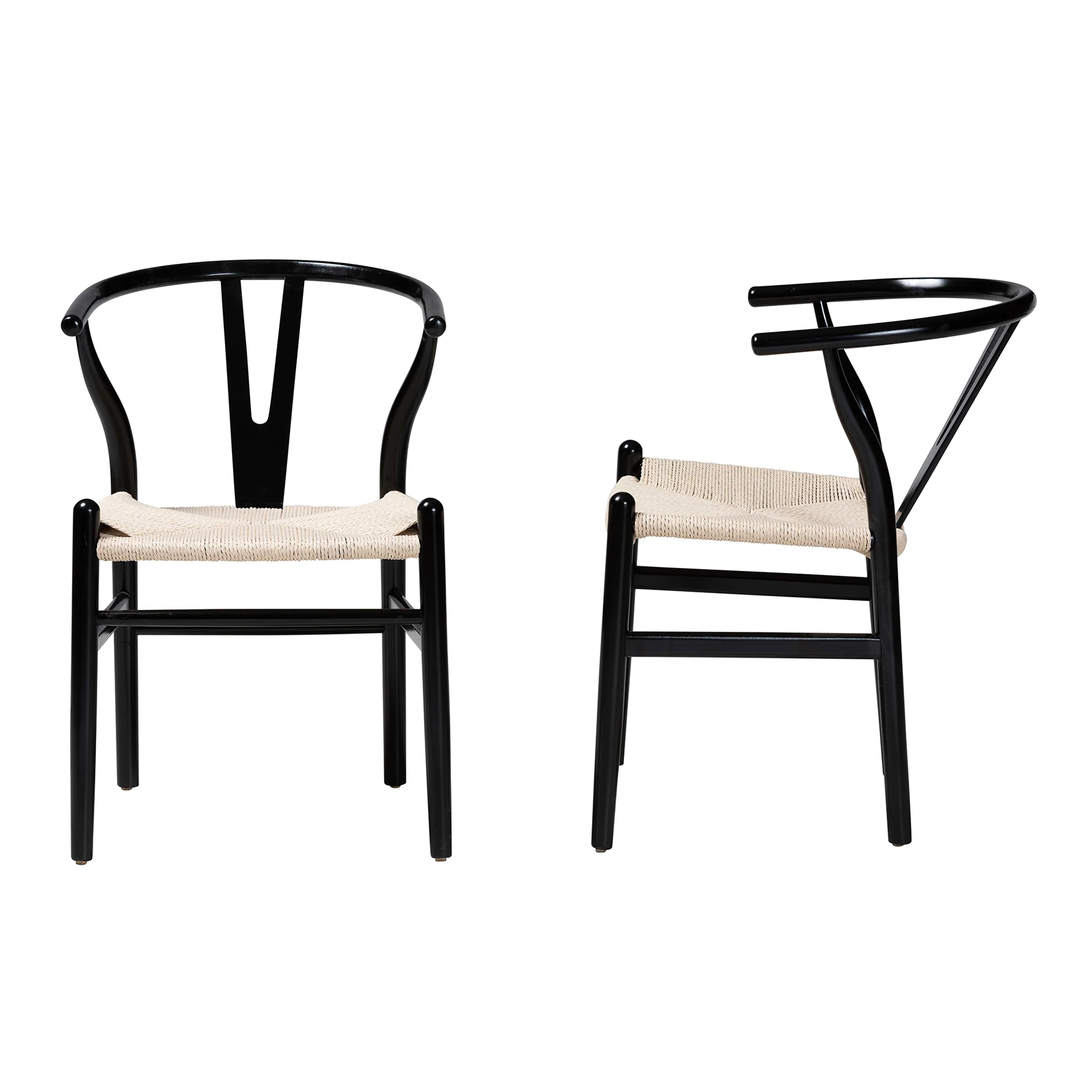 Baxton Studio Paxton Modern Black Finished Wood 2-Piece Dining Chair Set - Image 4