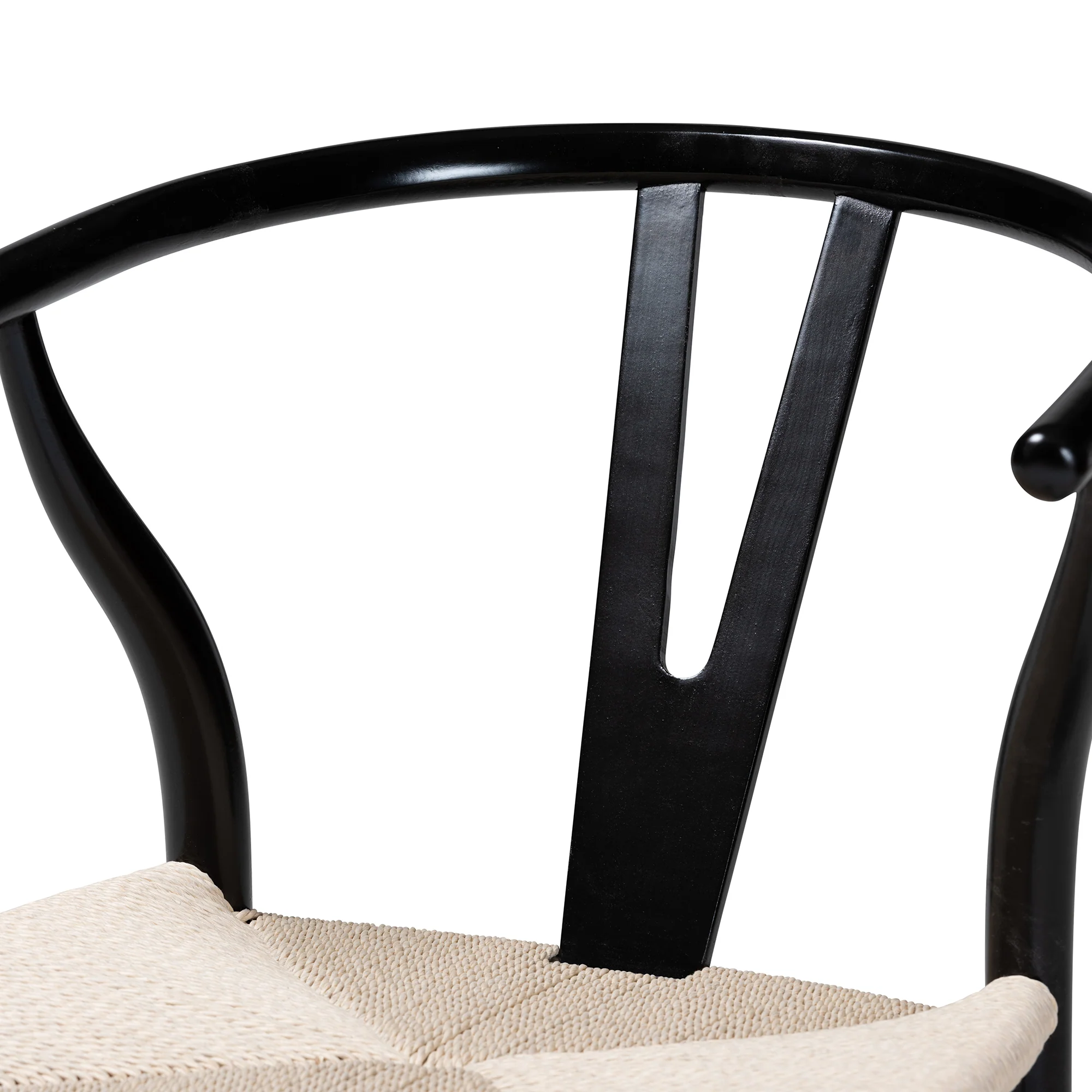 Baxton Studio Paxton Modern Black Finished Wood 2-Piece Dining Chair Set - Image 5