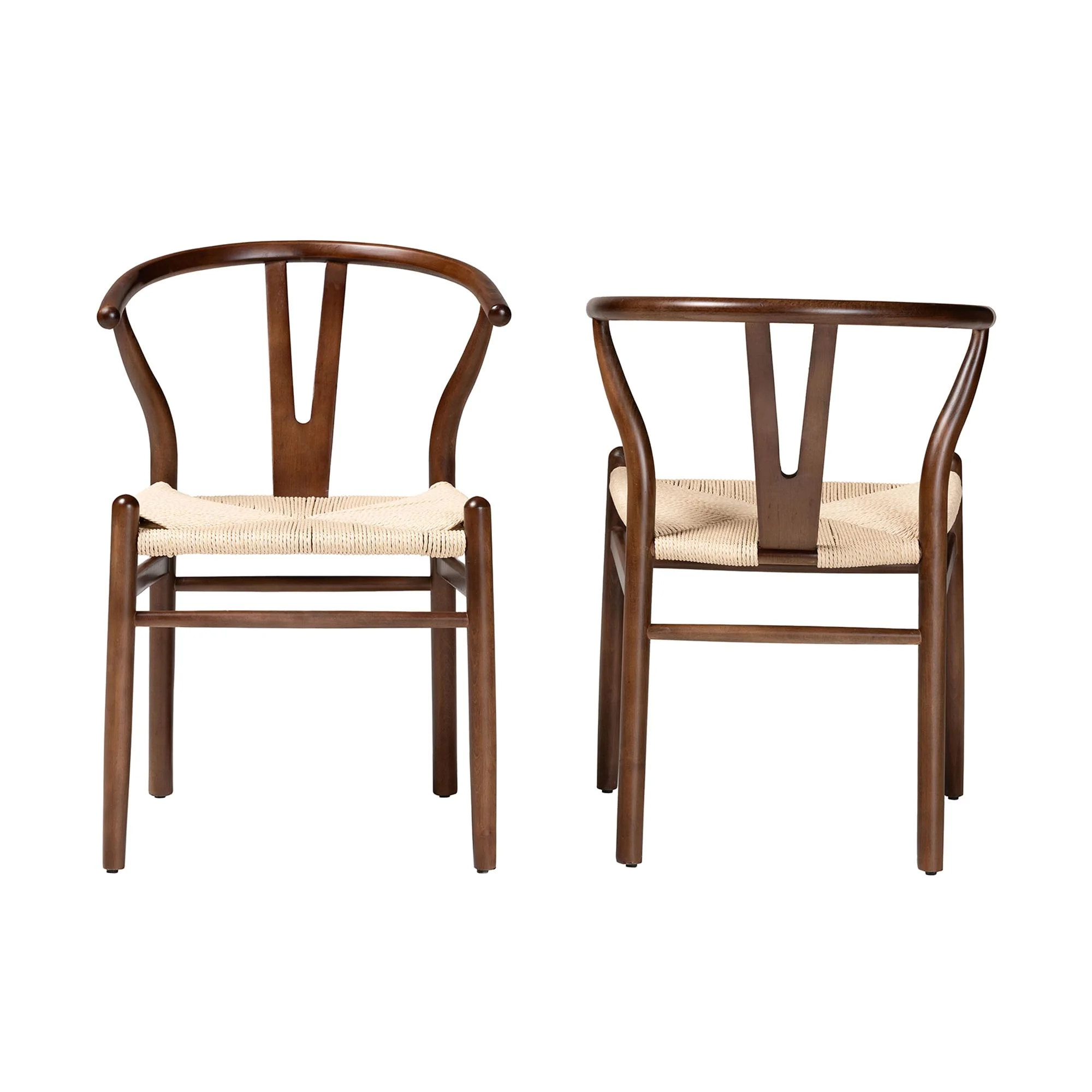 Baxton Studio Paxton Modern Dark Brown Finished Wood 2-Piece Dining Chair Set - Image 3