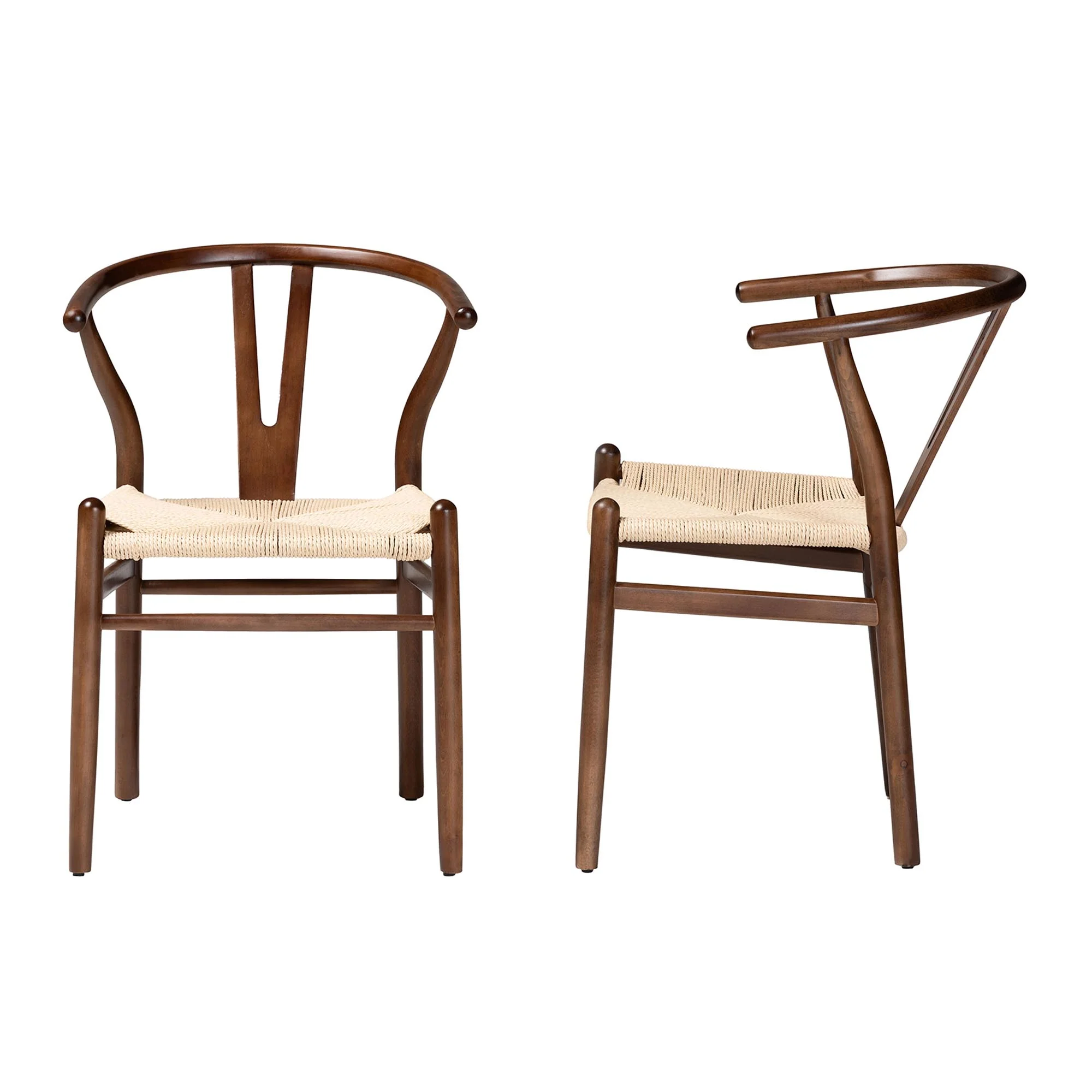 Baxton Studio Paxton Modern Dark Brown Finished Wood 2-Piece Dining Chair Set - Image 4
