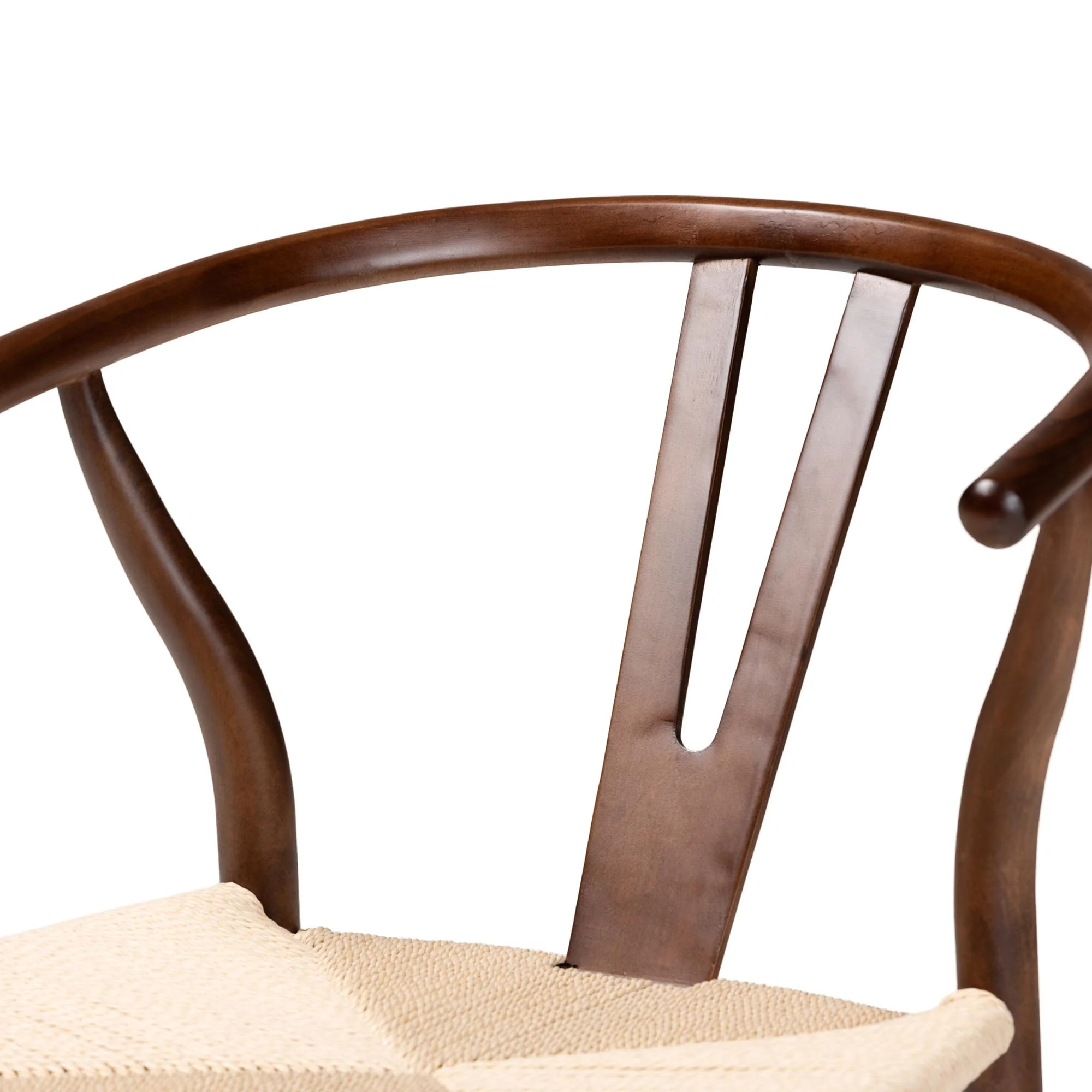 Baxton Studio Paxton Modern Dark Brown Finished Wood 2-Piece Dining Chair Set - Image 5