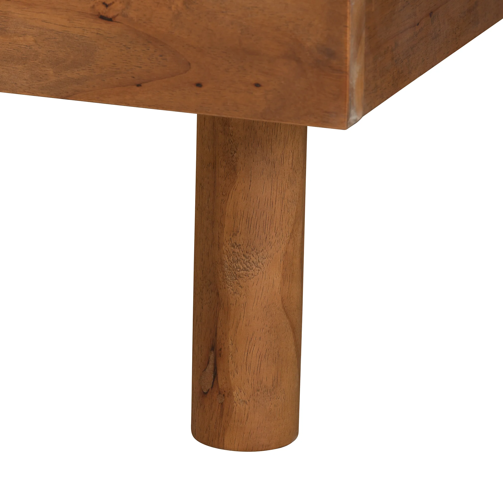 Baxton Studio Petra Mid-Century Modern Ash Walnut Finished Wood King Size Platform Bed - Image 8